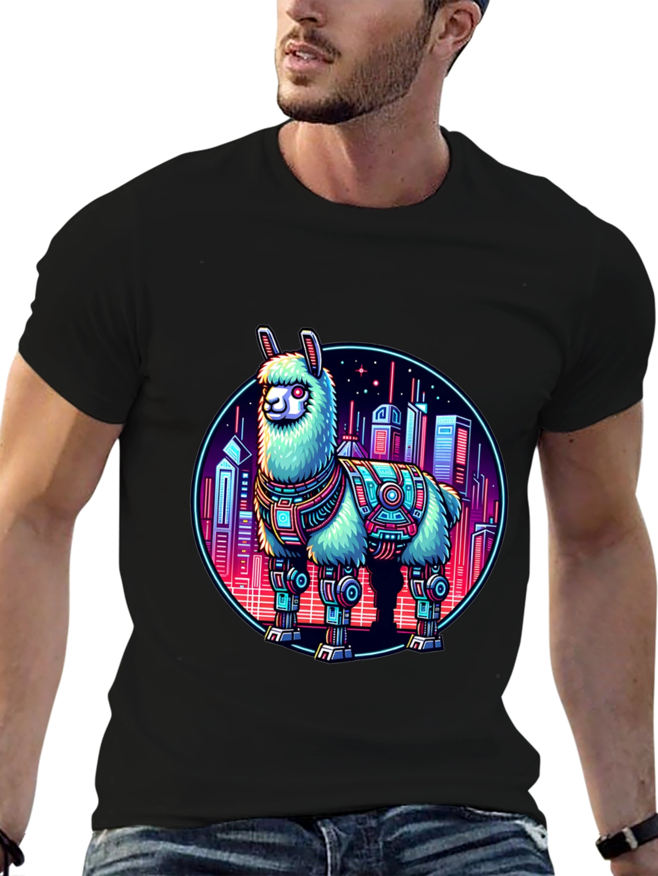 Cyberpunk Llama T-Shirt
