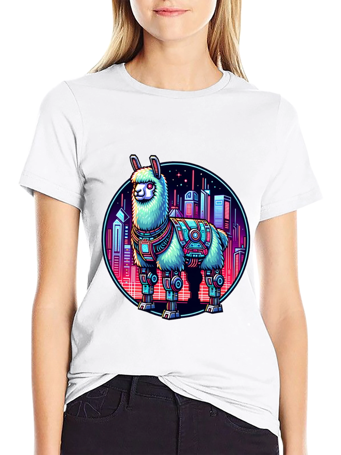 Cyberpunk Llama T-Shirt