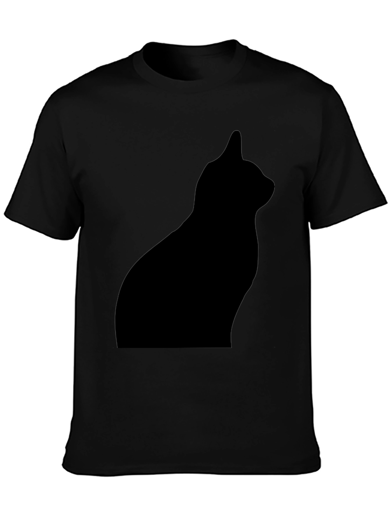 Black Cat Silhouette T-Shirt