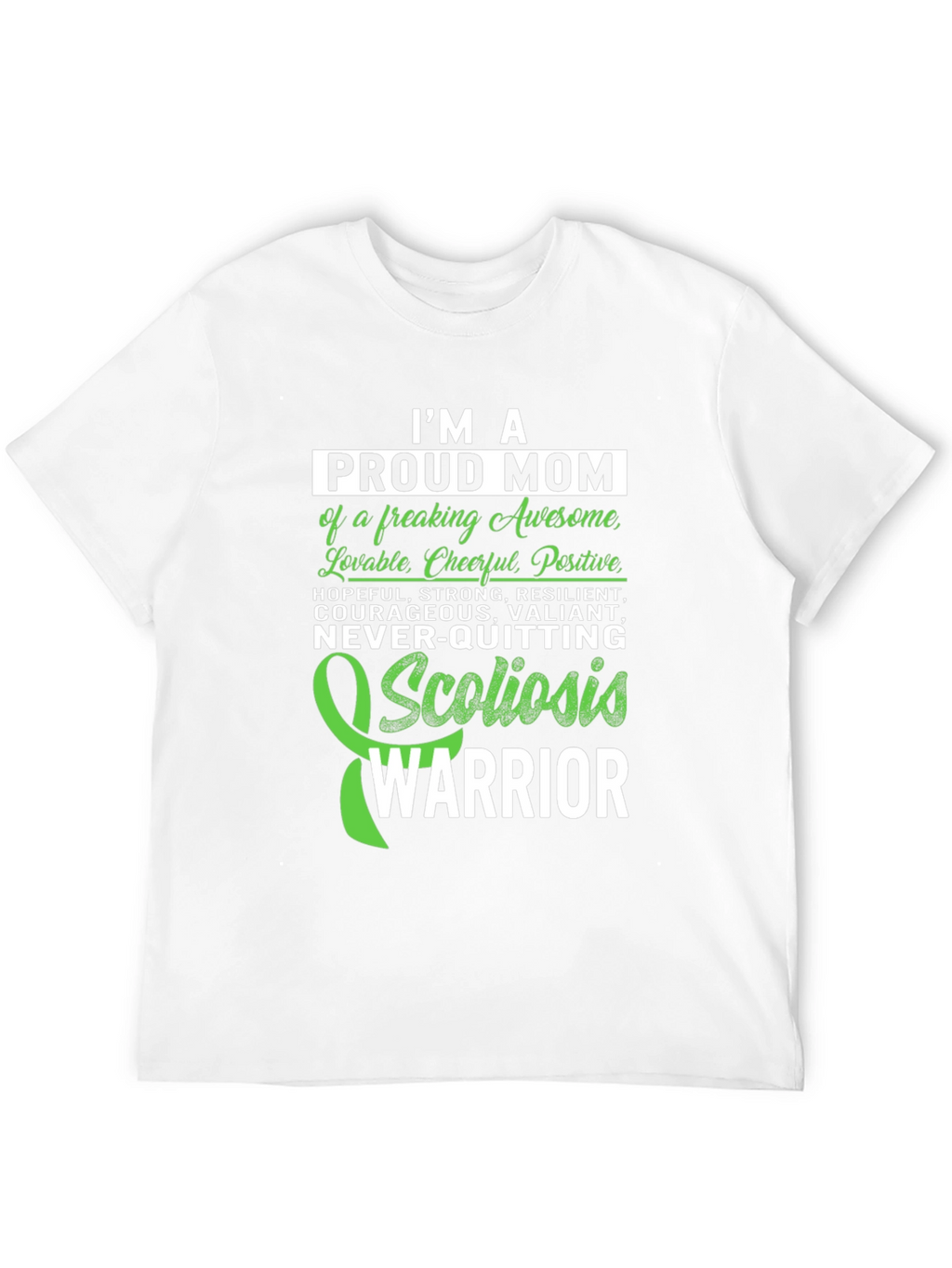 Proud Mom Scoliosis Warrior T-Shirt