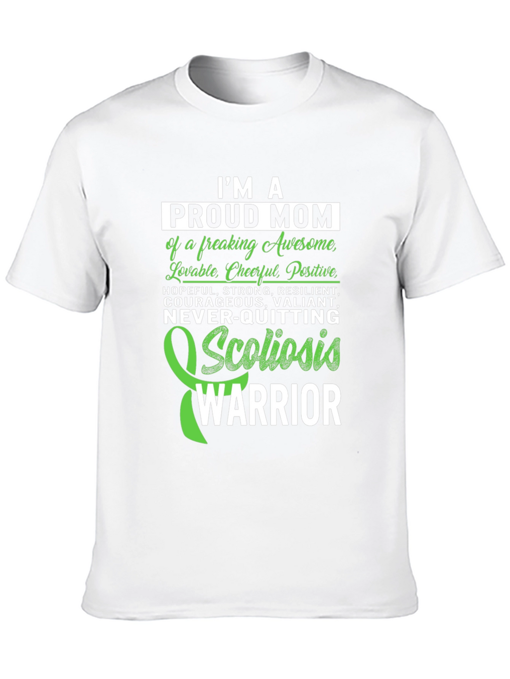 Proud Mom Scoliosis Warrior T-Shirt