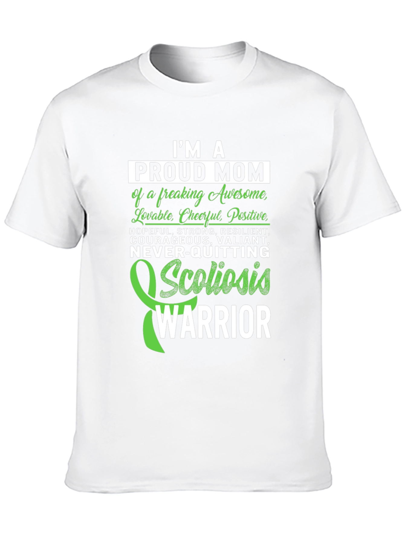 Proud Mom Scoliosis Warrior T-Shirt