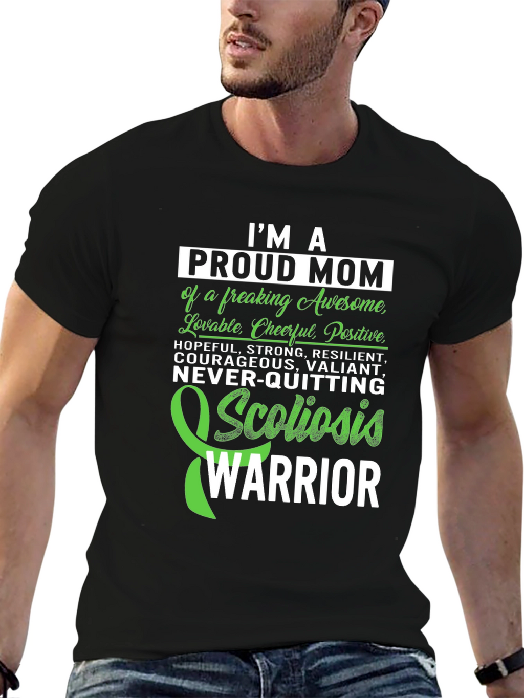 Proud Mom Scoliosis Warrior T-Shirt