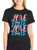 Love Hate Graphic Tee - Black