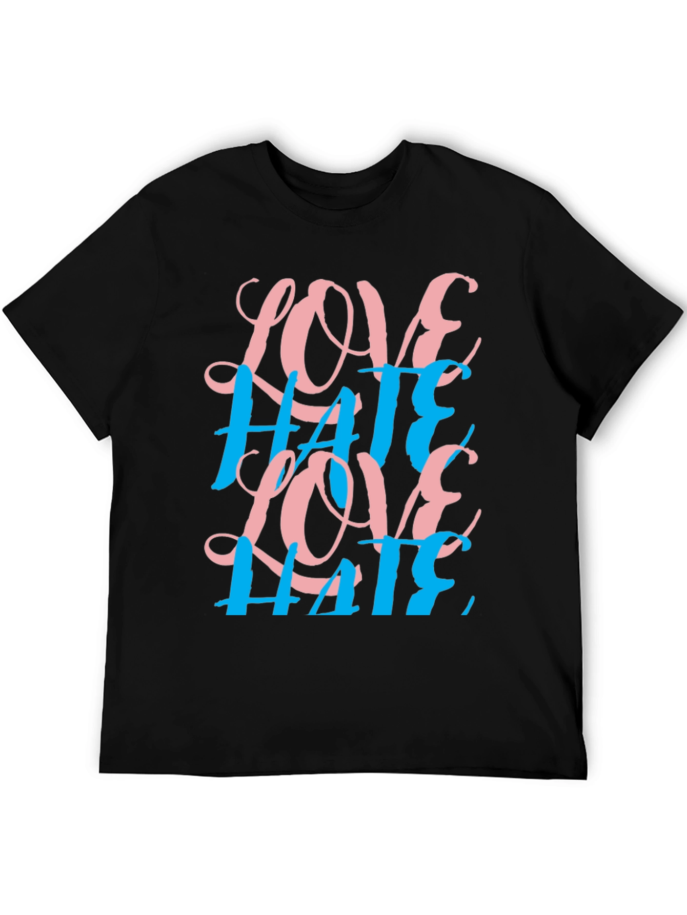 Love Hate Graphic Tee - Black