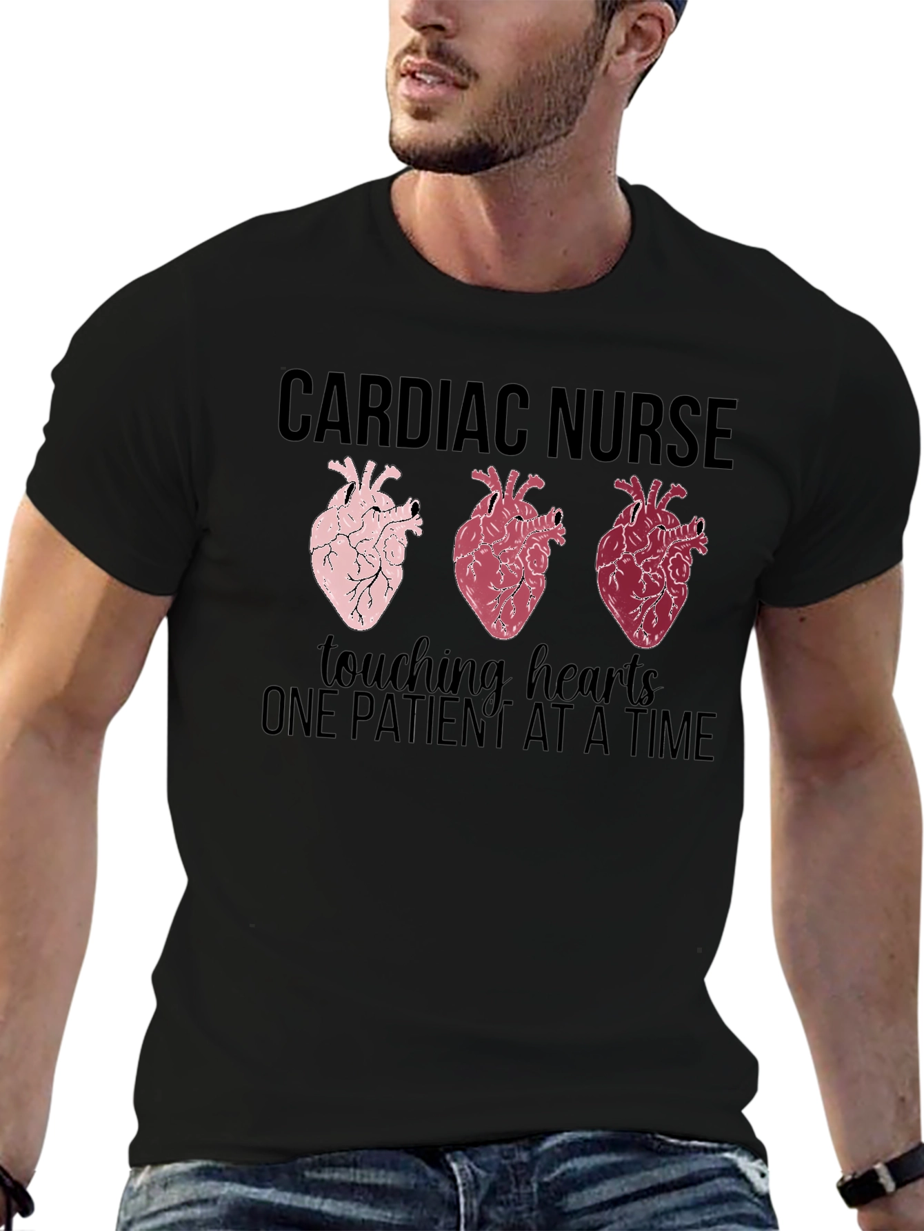 Cardiac Nurse Touching Hearts T-Shirt