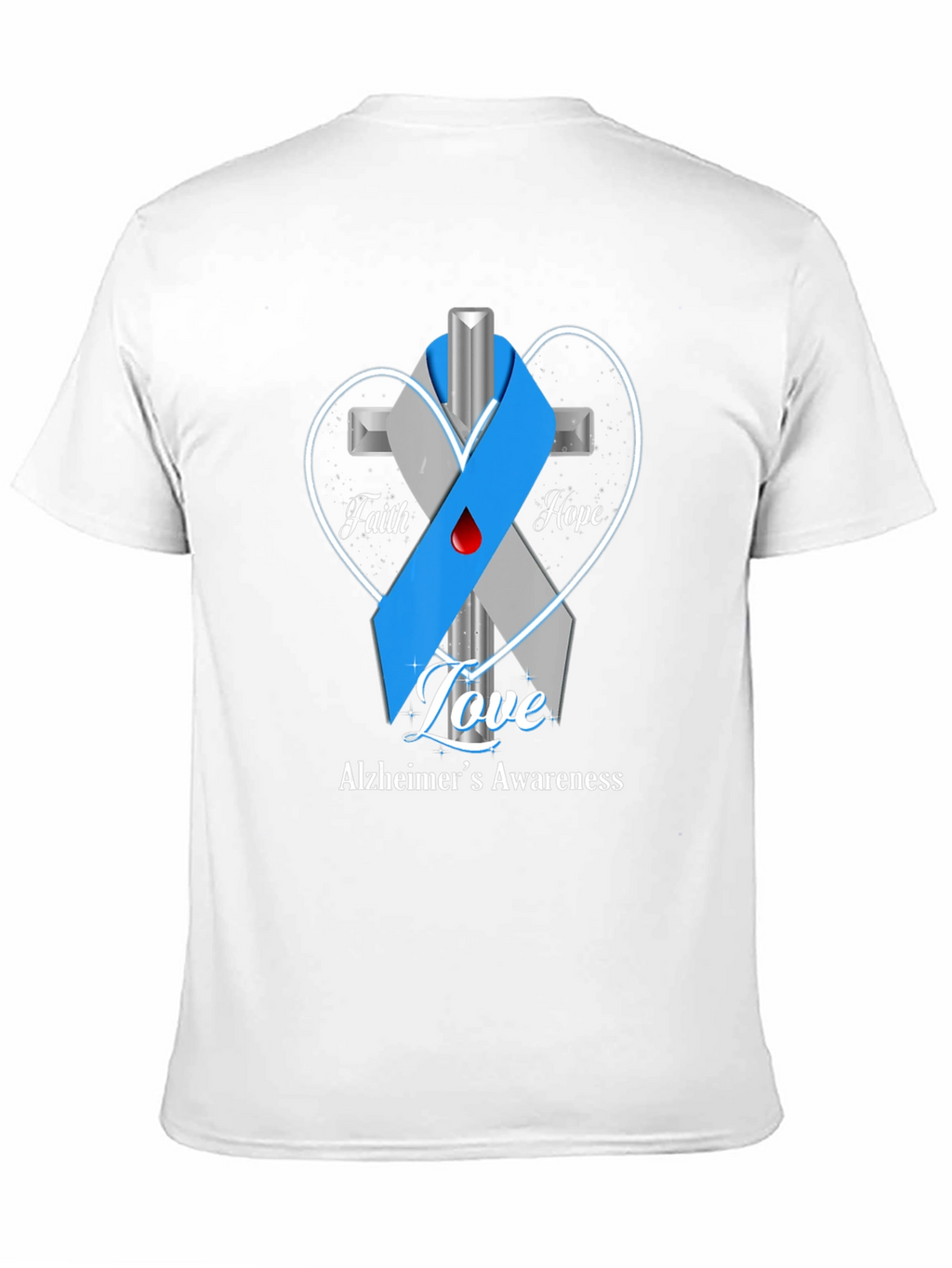 Alzheimers Awareness T-Shirt: Faith Hope Love