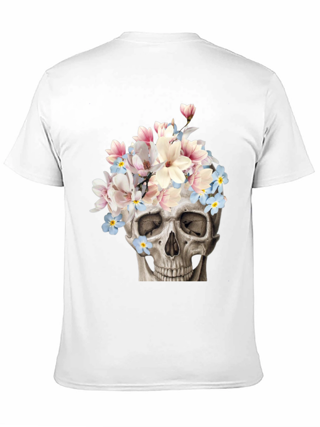 Floral Skull Graphic T-Shirt
