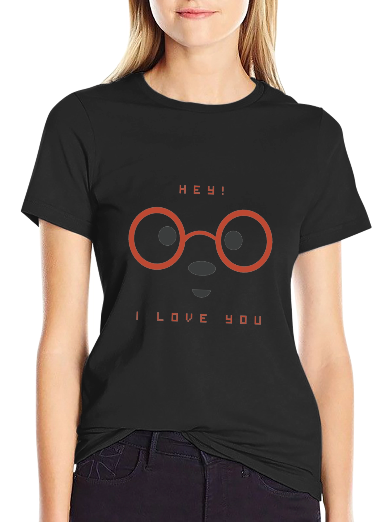 Hey! I Love You T-Shirt - Stylish Graphic Tee