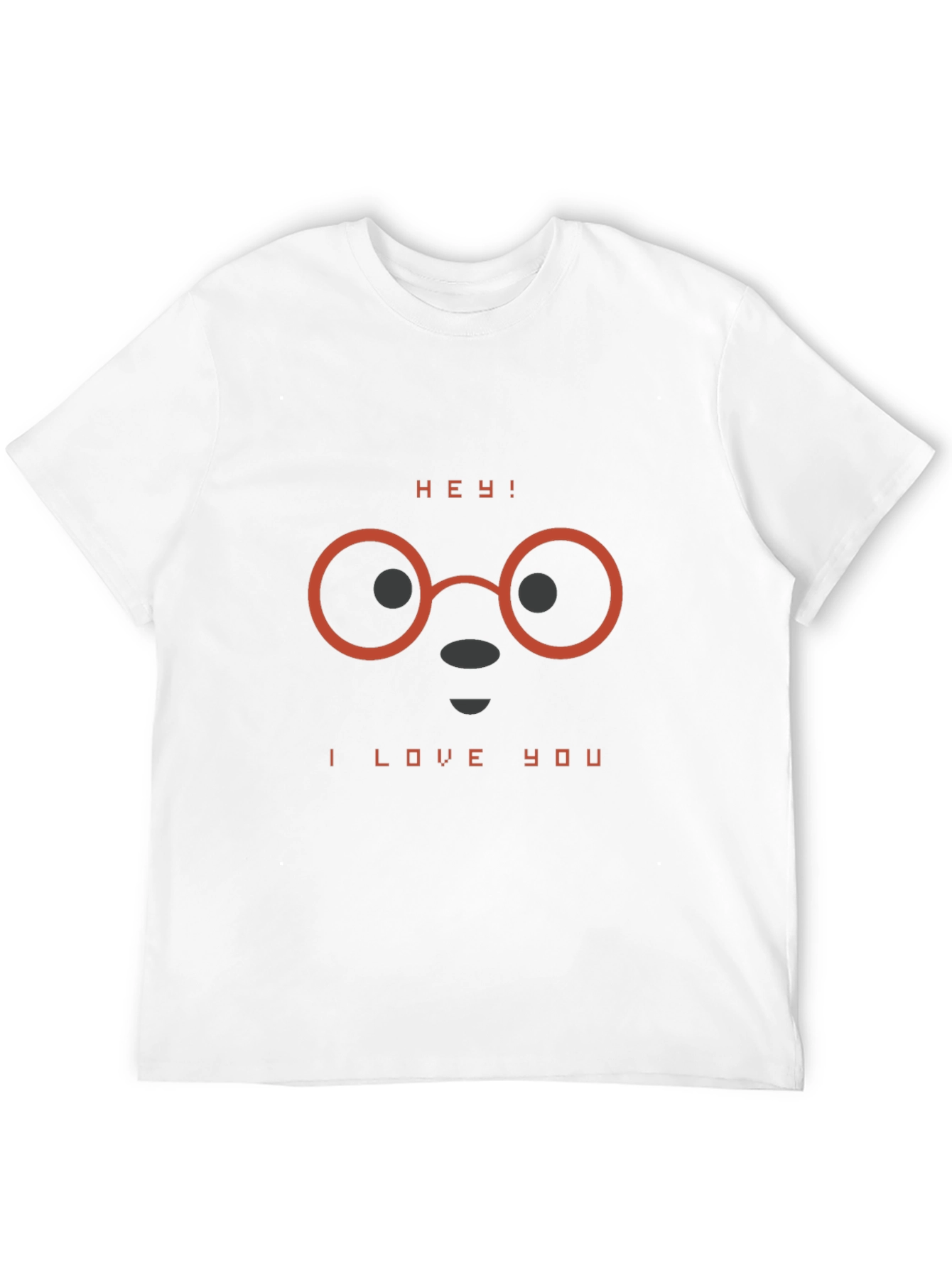 Hey! I Love You T-Shirt - Stylish Graphic Tee