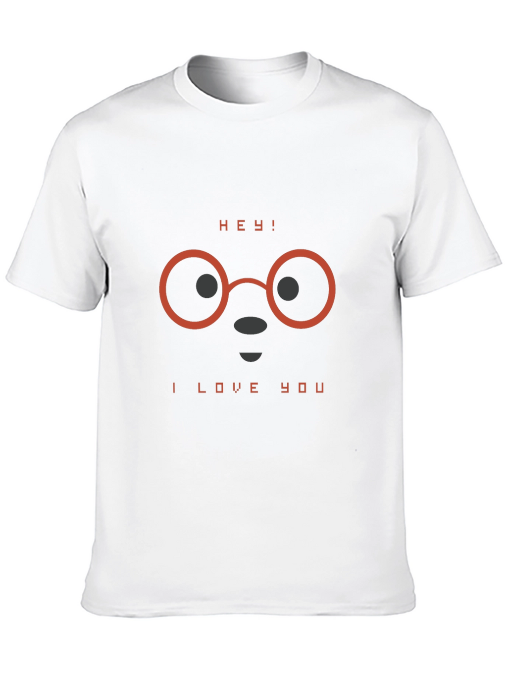Hey! I Love You T-Shirt - Stylish Graphic Tee