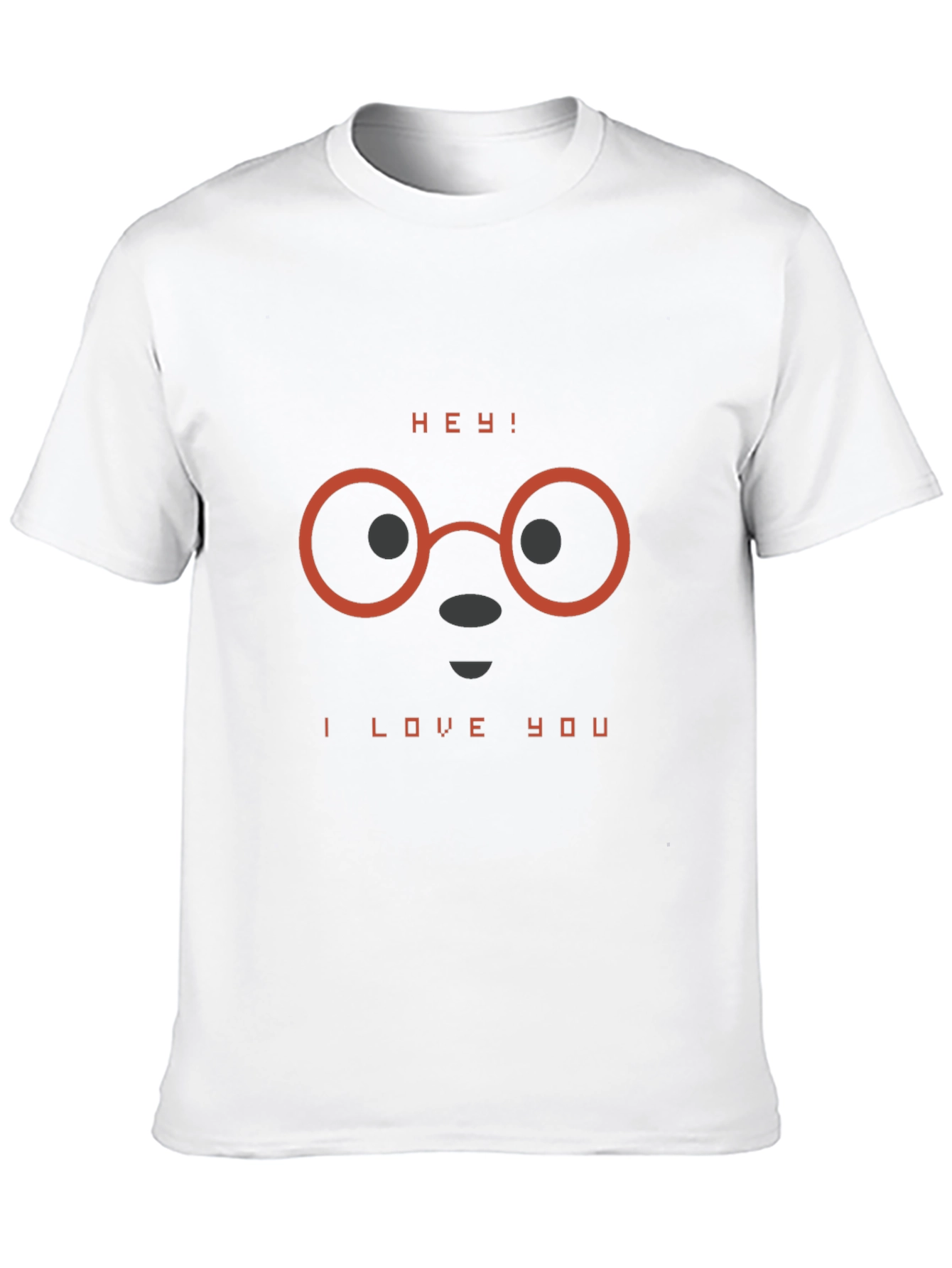 Hey! I Love You T-Shirt - Stylish Graphic Tee