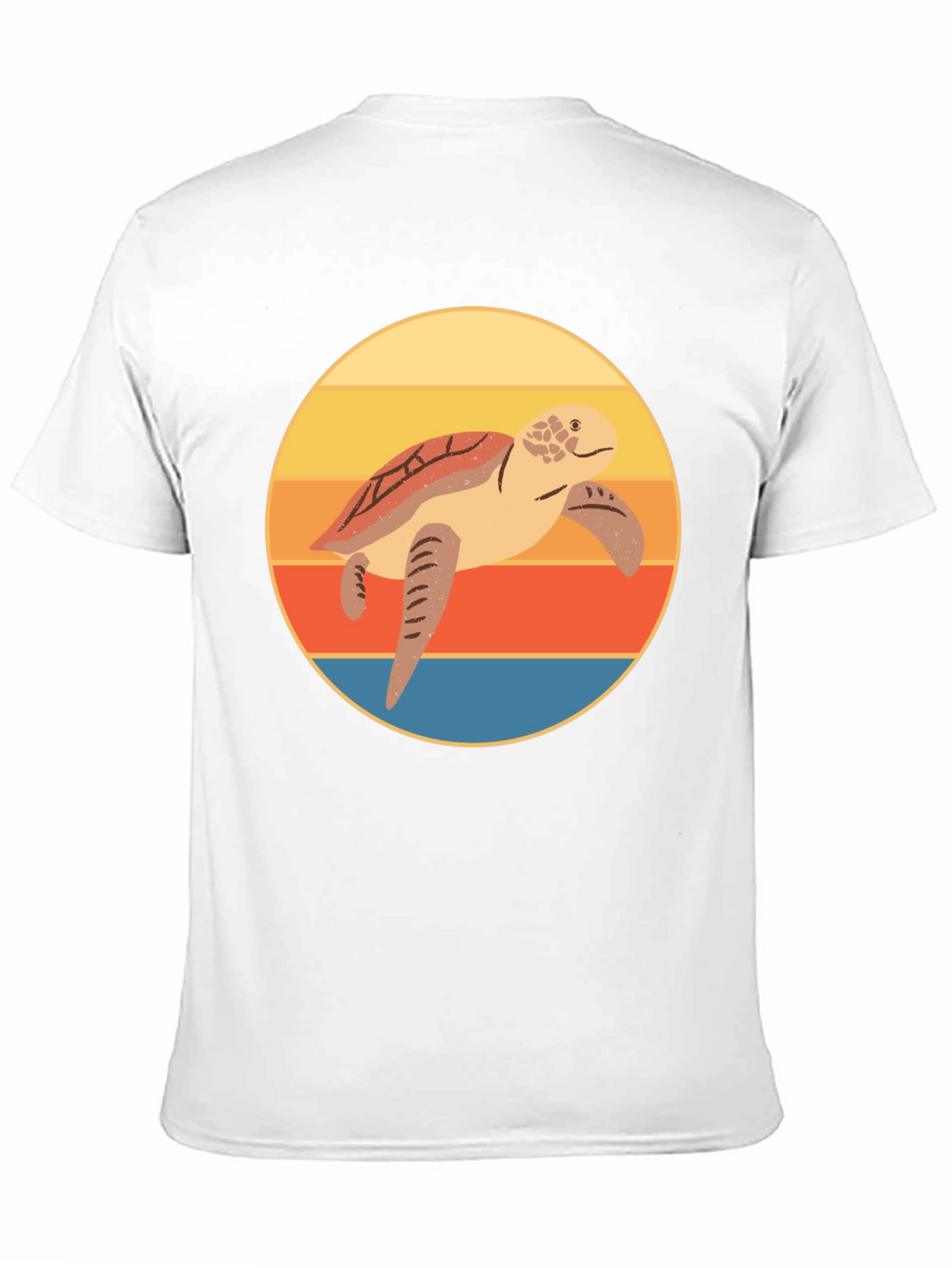 Retro Turtle Sunset Graphic Tee