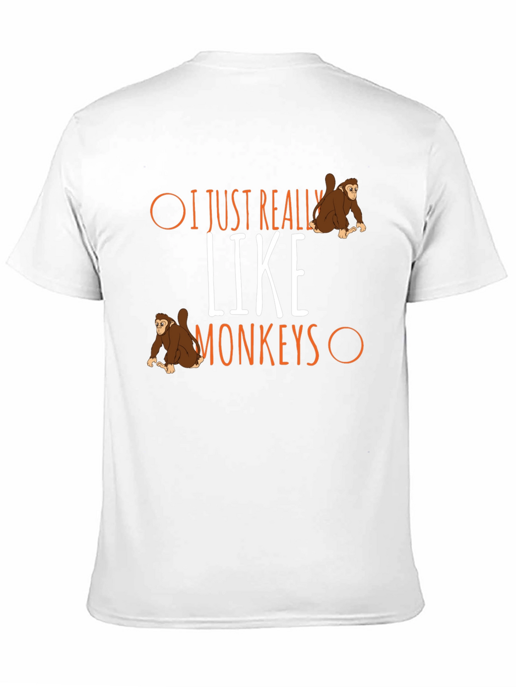 I Just Really Like Monkeys Graphic T-Shirt