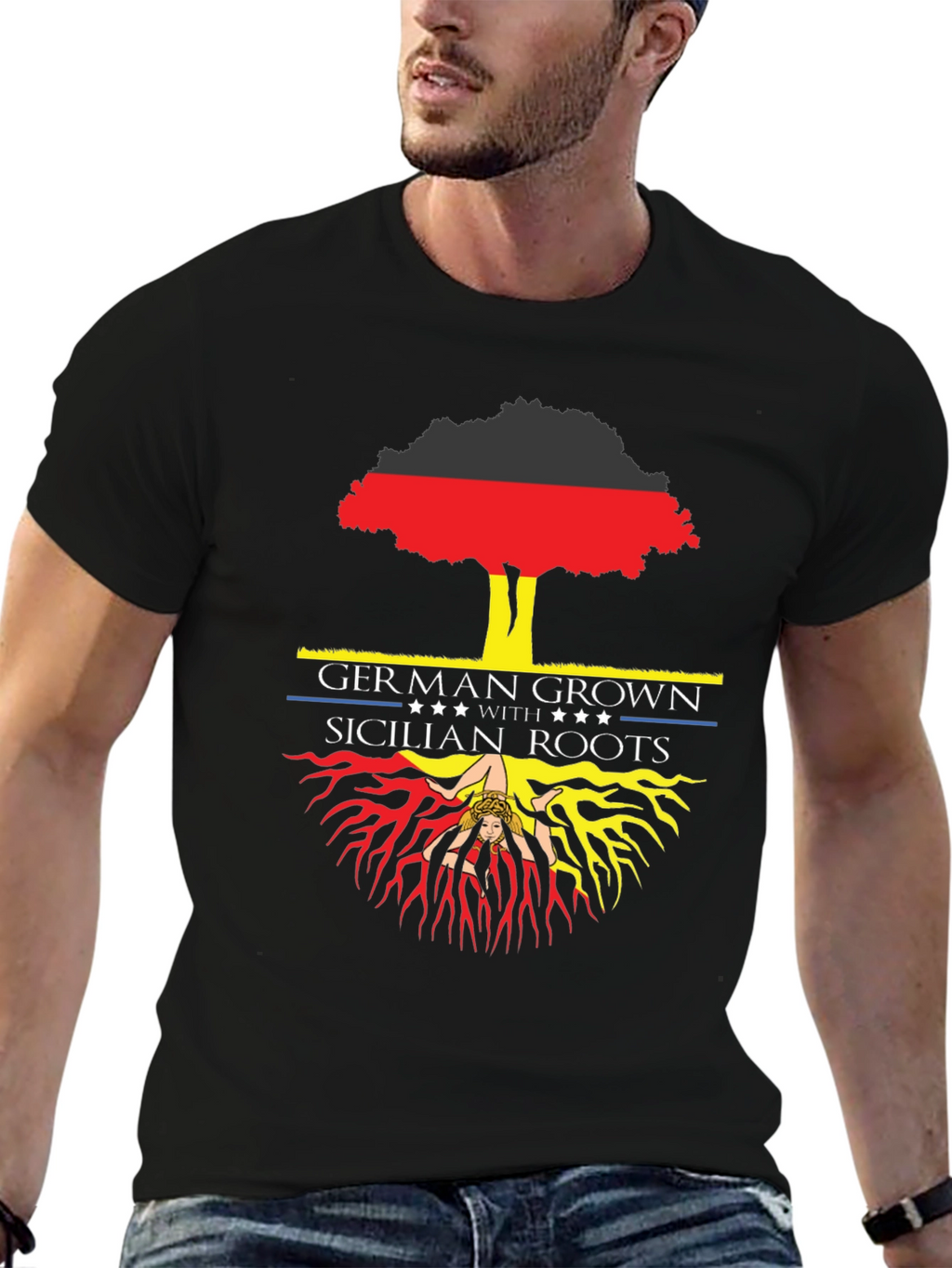 German Grown Sicilian Roots Graphic Tee
