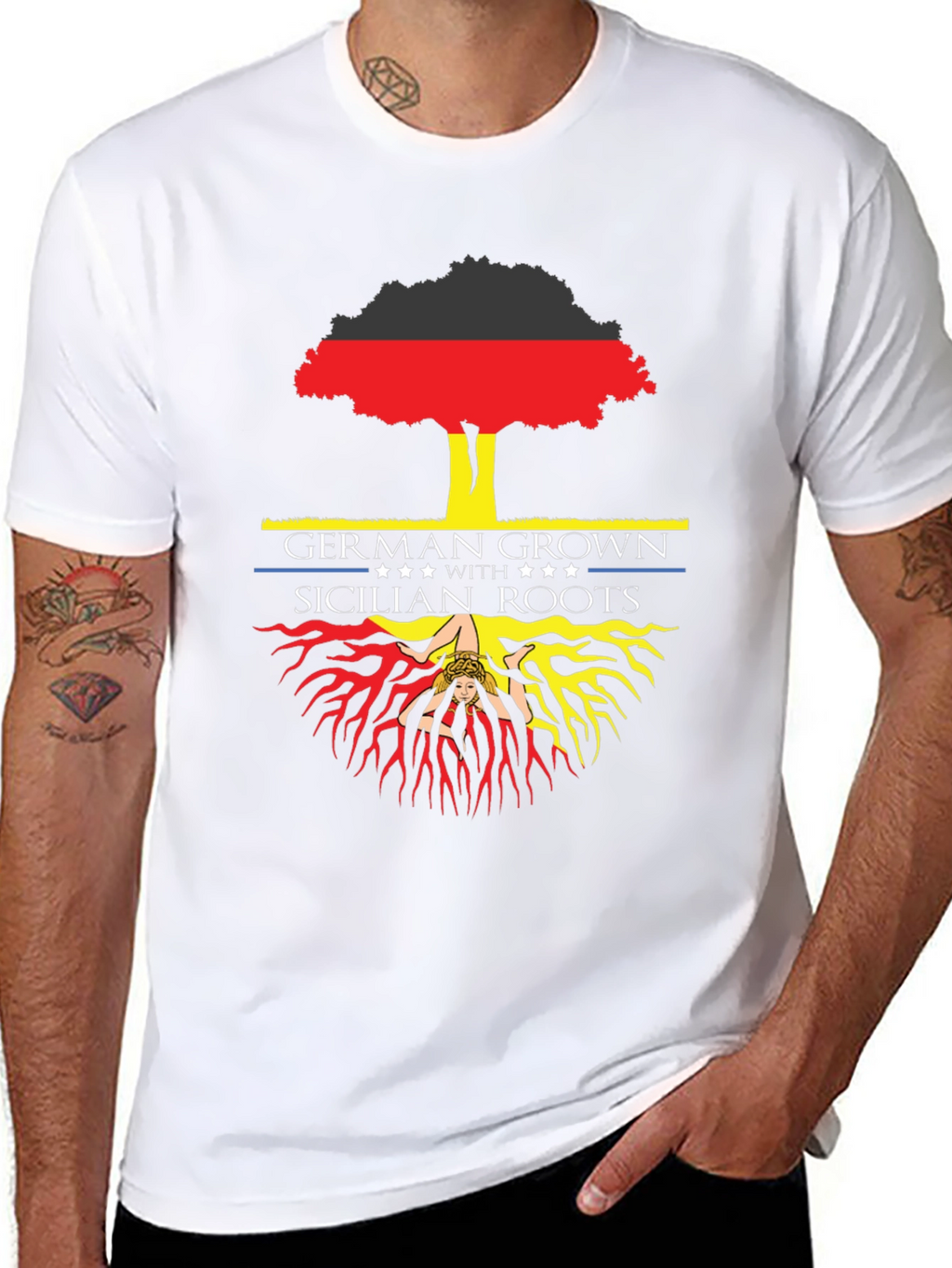 German Grown Sicilian Roots Graphic Tee