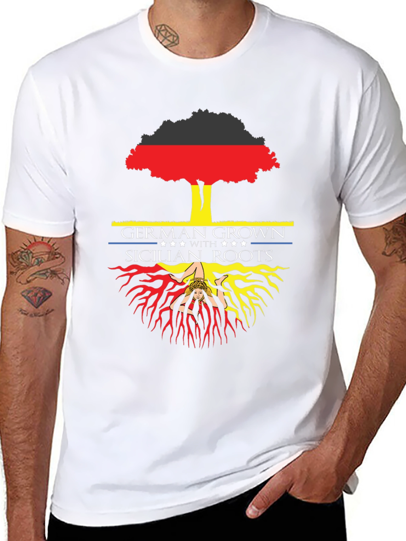 German Grown Sicilian Roots Graphic Tee