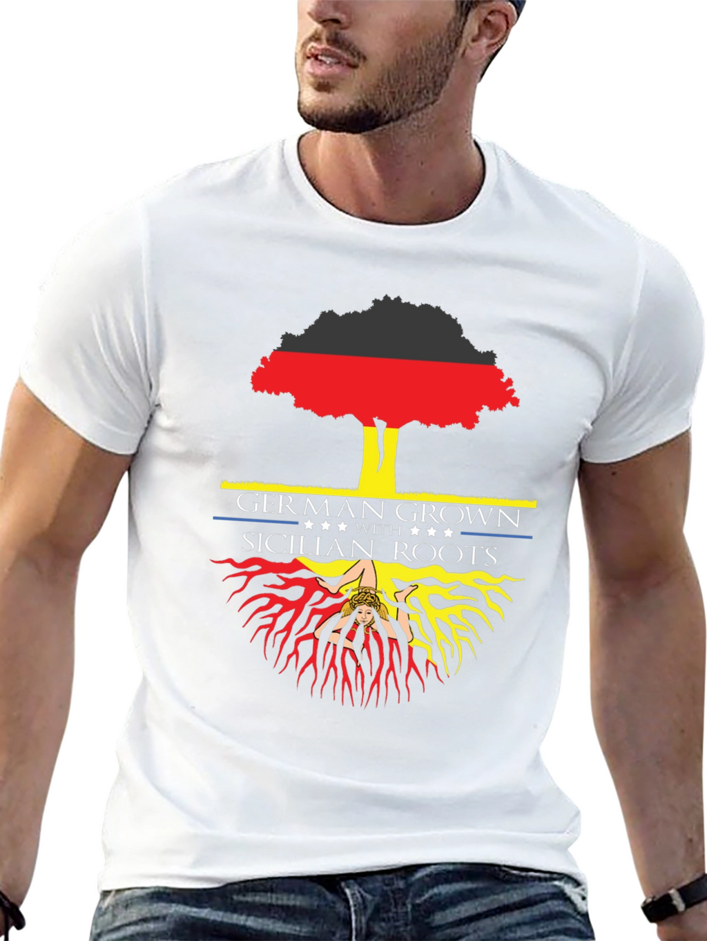 German Grown Sicilian Roots Graphic Tee