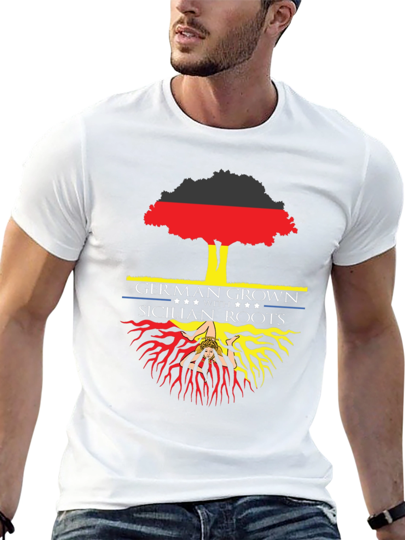 German Grown Sicilian Roots Graphic Tee