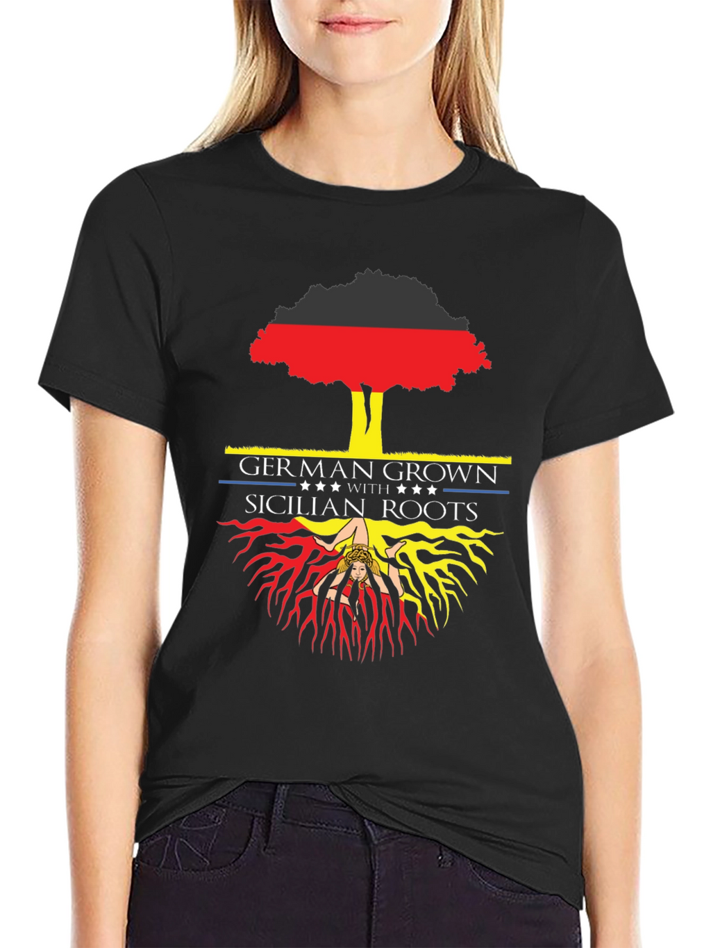 German Grown Sicilian Roots Graphic Tee