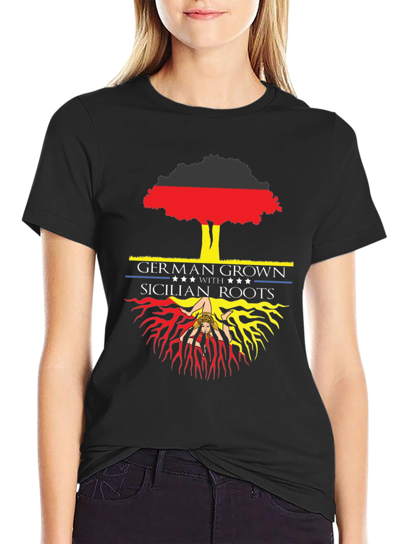 German Grown Sicilian Roots Graphic Tee