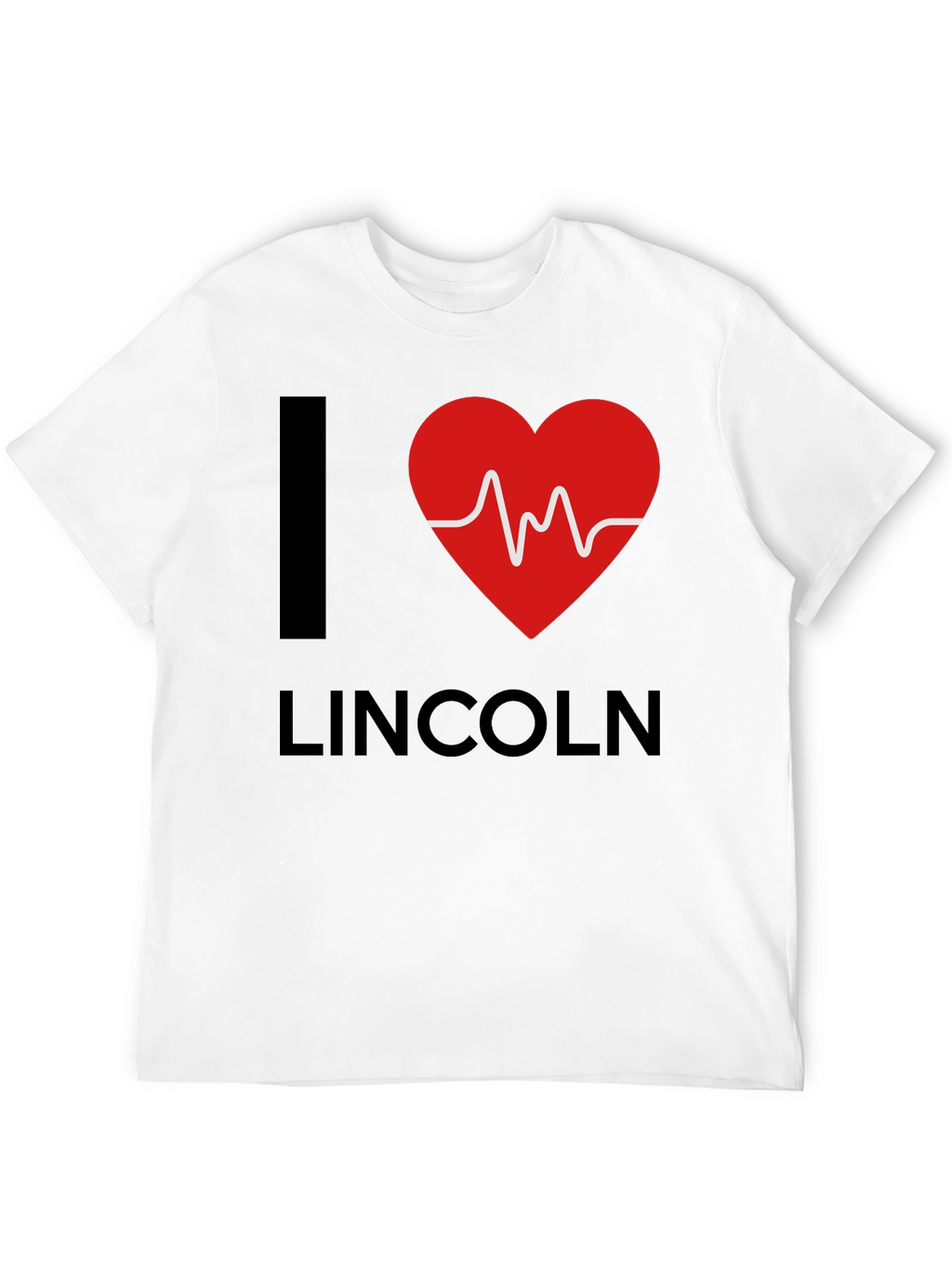 I Heart Lincoln Graphic Tee - Stylish Black T-Shirt