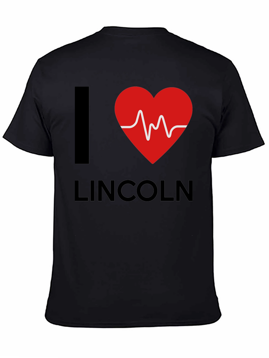 I Heart Lincoln Graphic Tee - Stylish Black T-Shirt