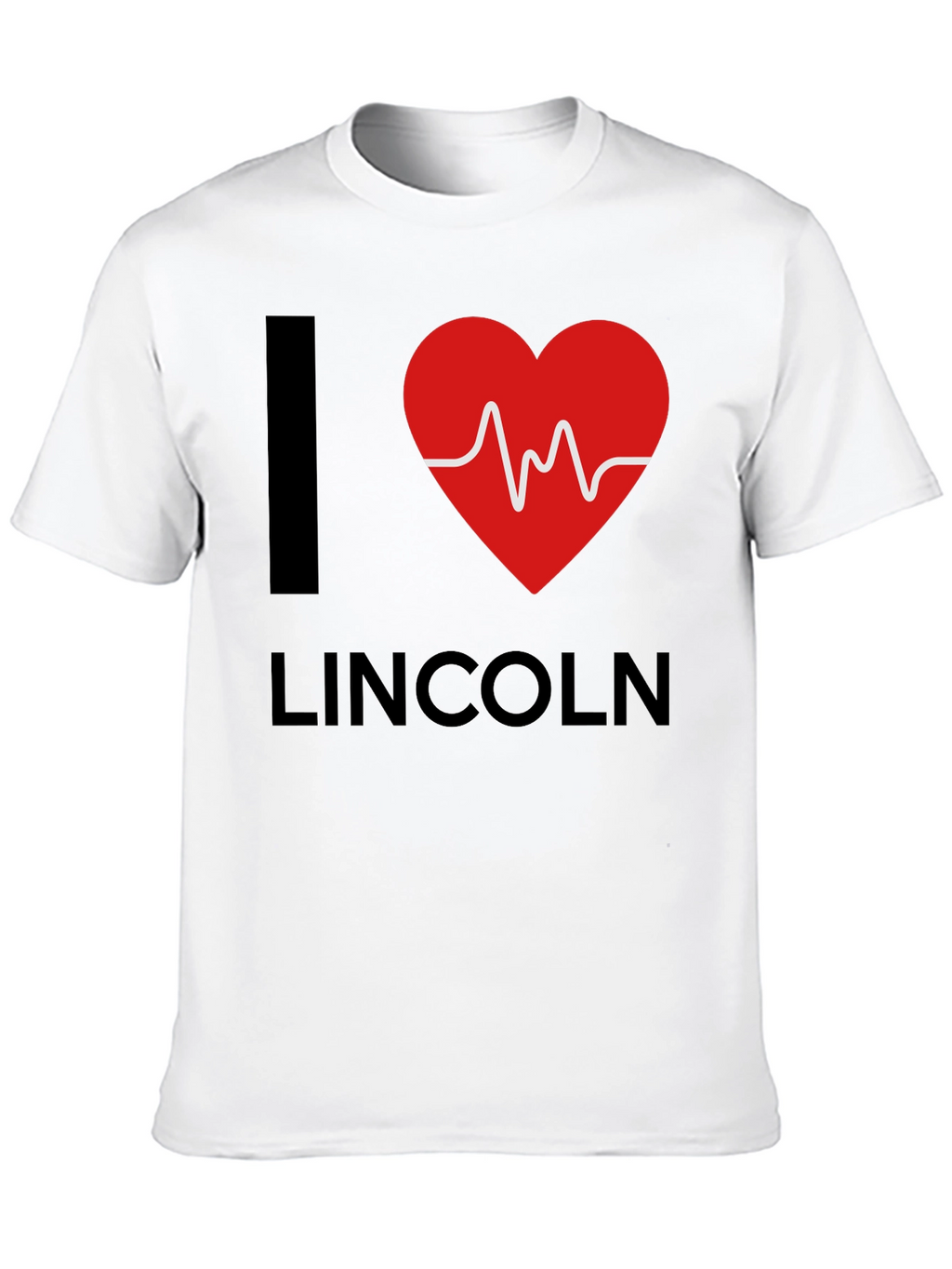 I Heart Lincoln Graphic Tee - Stylish Black T-Shirt
