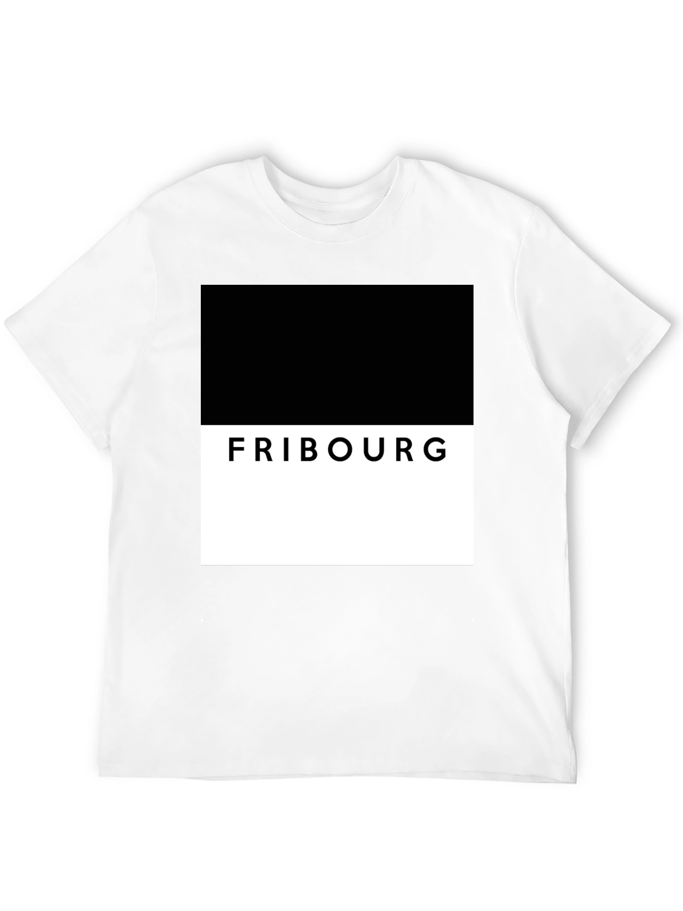 Fribourg Graphic Tee - Modern Block Design