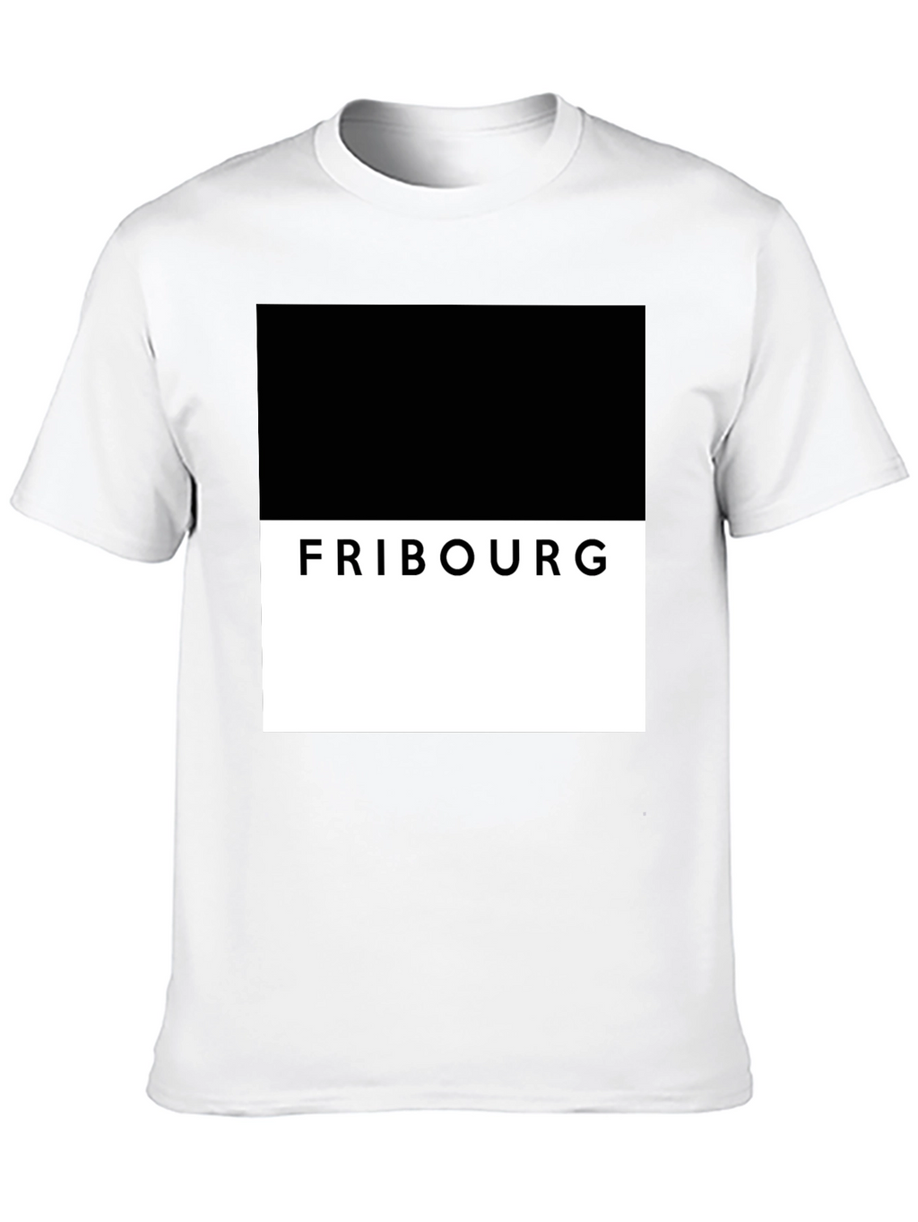Fribourg Graphic Tee - Modern Block Design