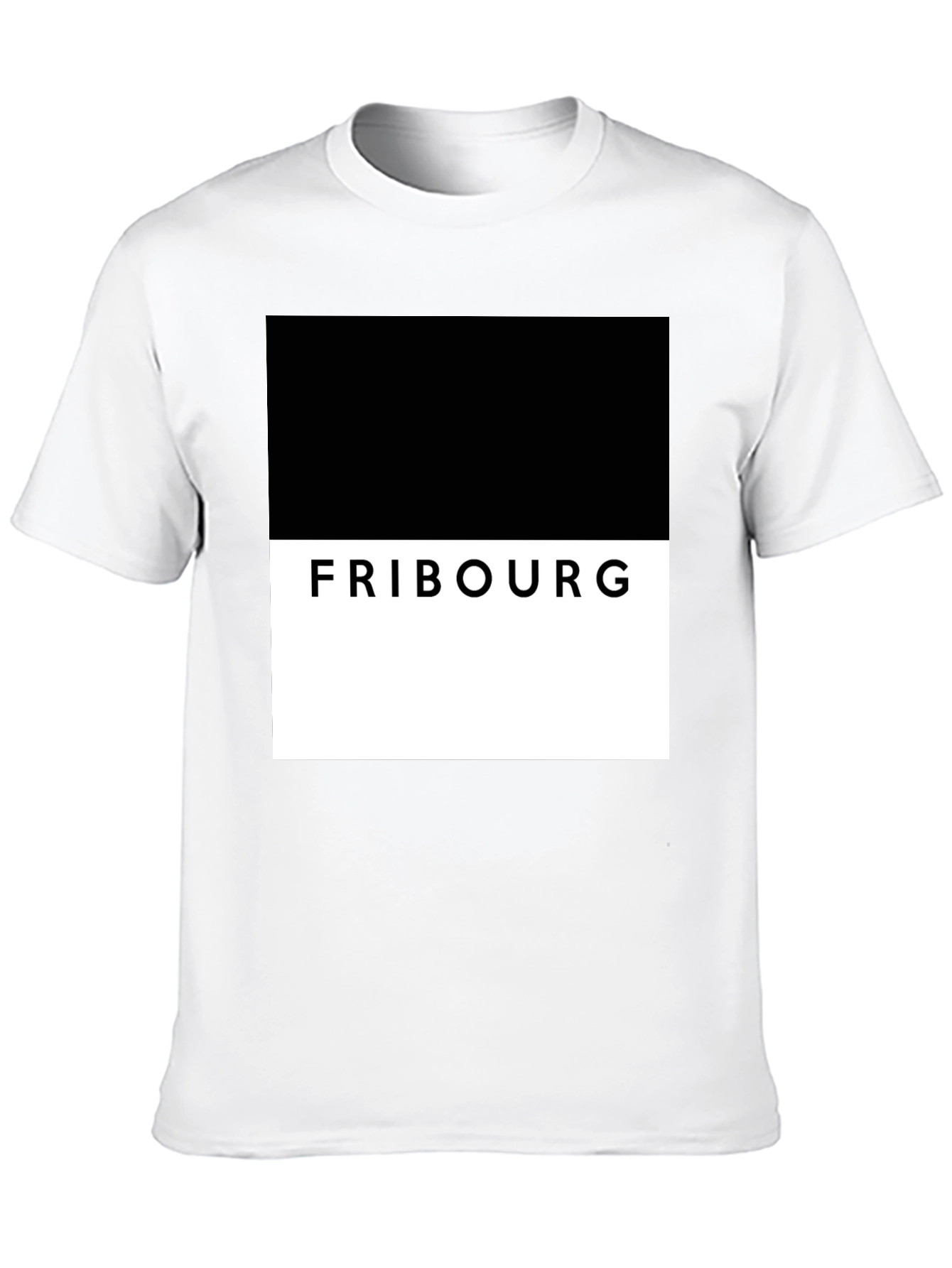 Fribourg Graphic Tee - Modern Block Design