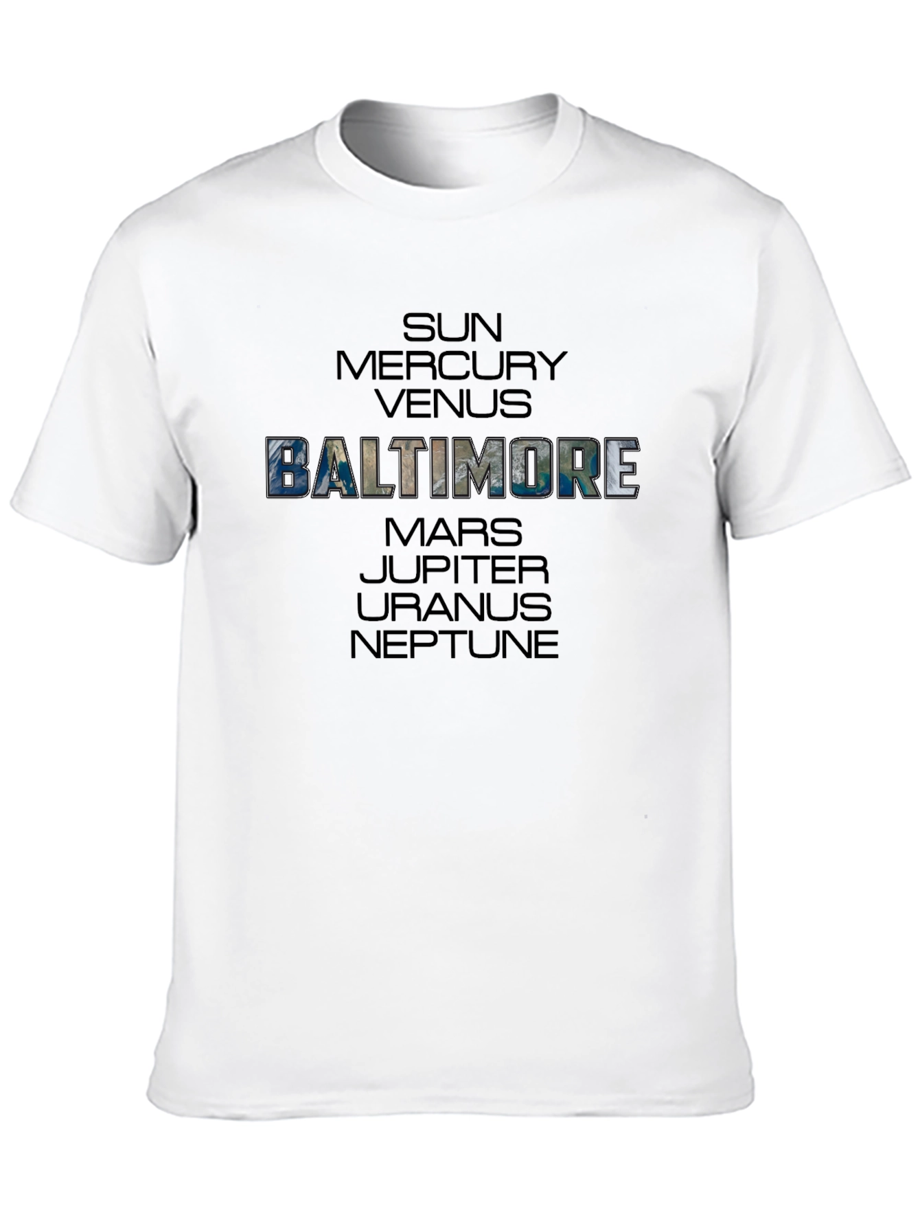 Baltimore Planets Graphic T-Shirt - Space Theme