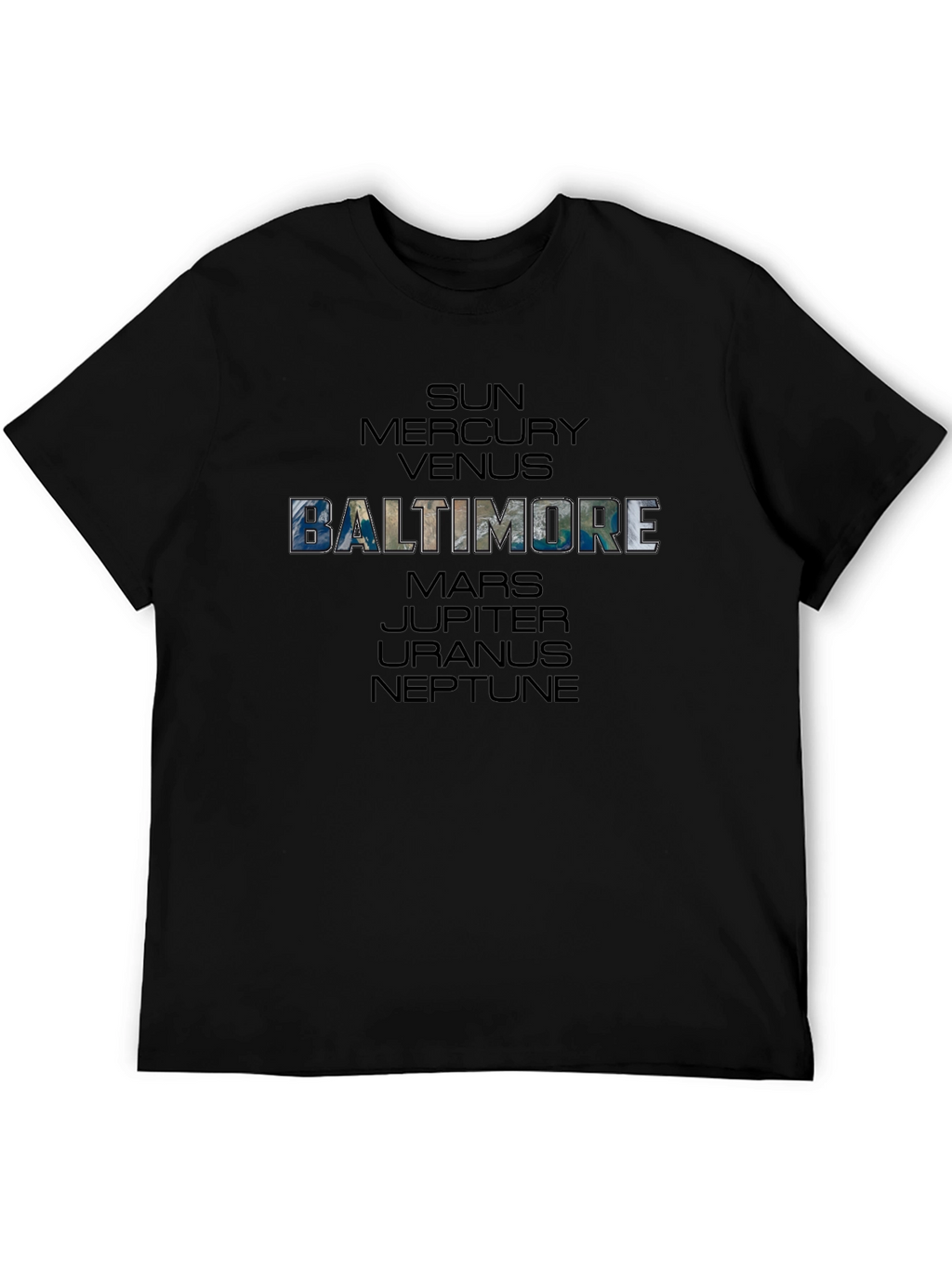 Baltimore Planets Graphic T-Shirt - Space Theme
