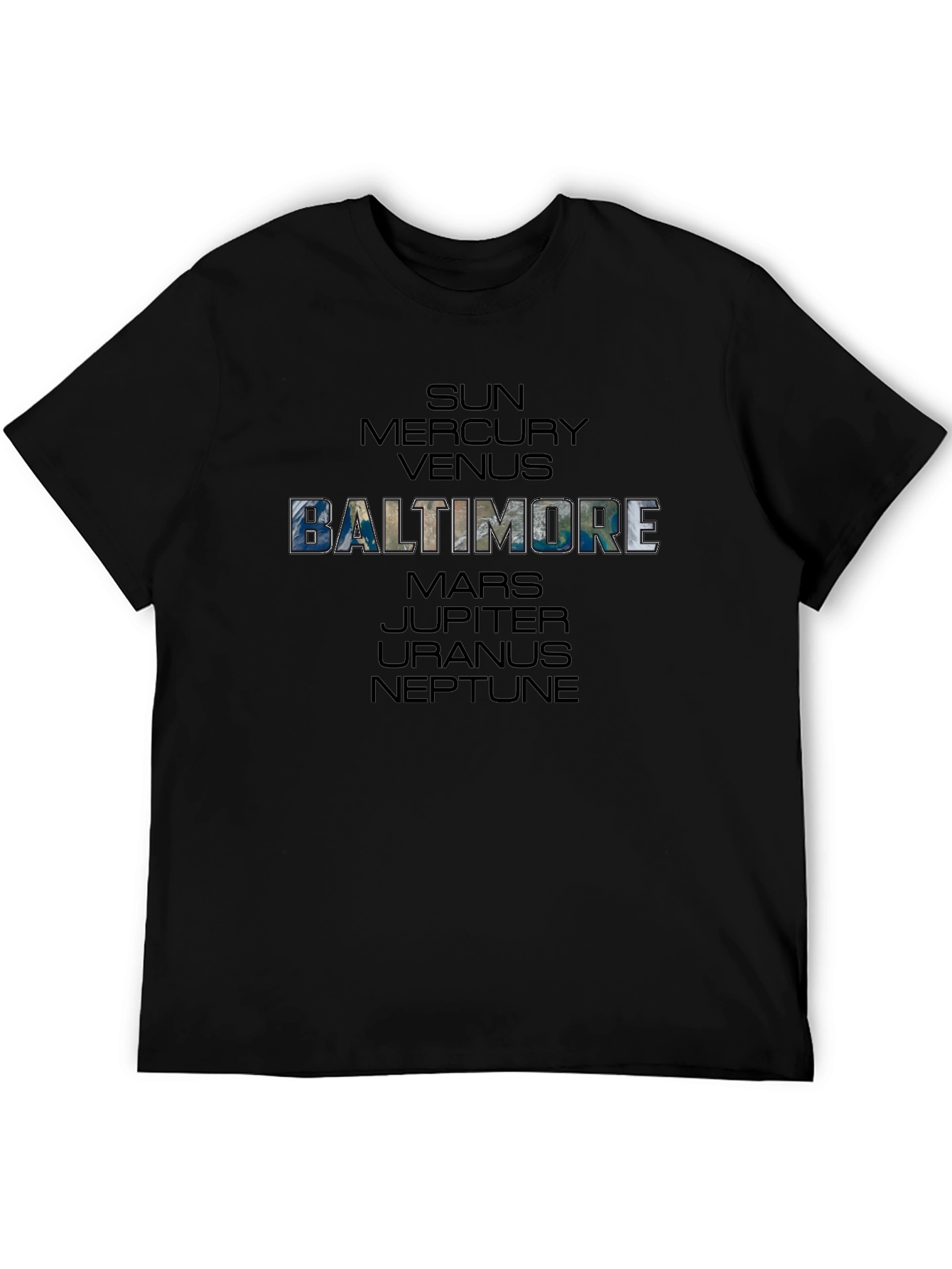 Baltimore Planets Graphic T-Shirt - Space Theme