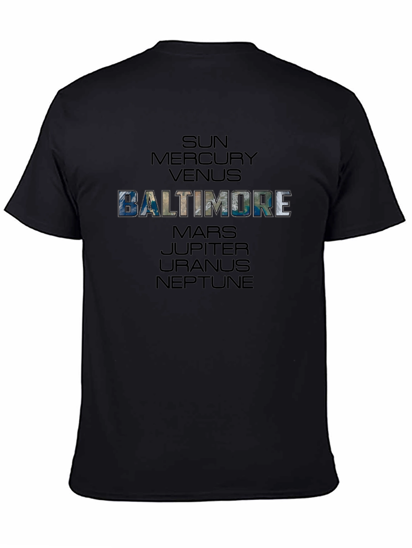 Baltimore Planets Graphic T-Shirt - Space Theme