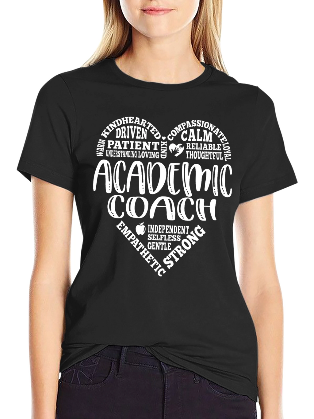 Academic Coach Heart Graphic T-Shirt