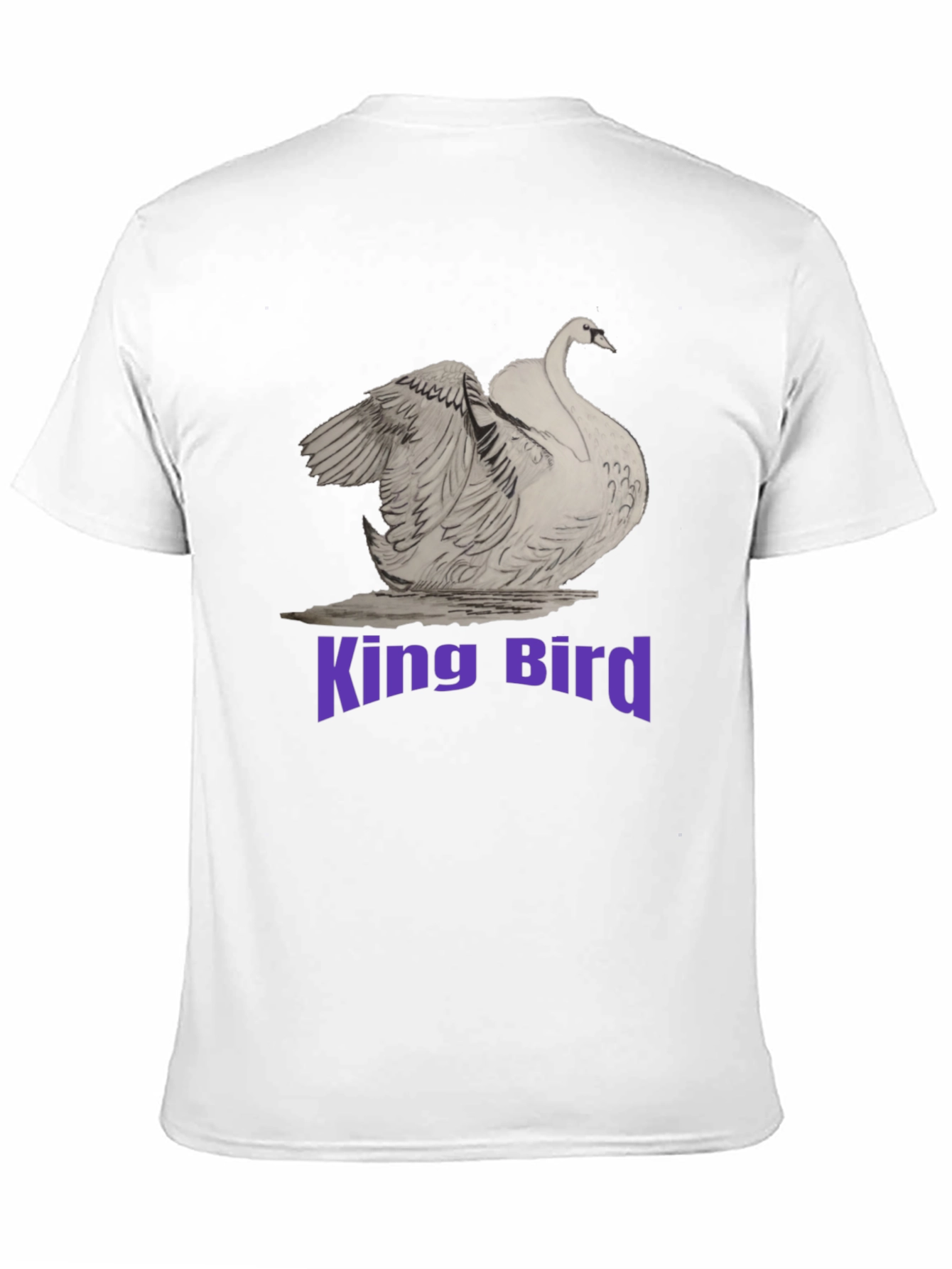 King Bird Swan Graphic Tee - Mens Black T-Shirt