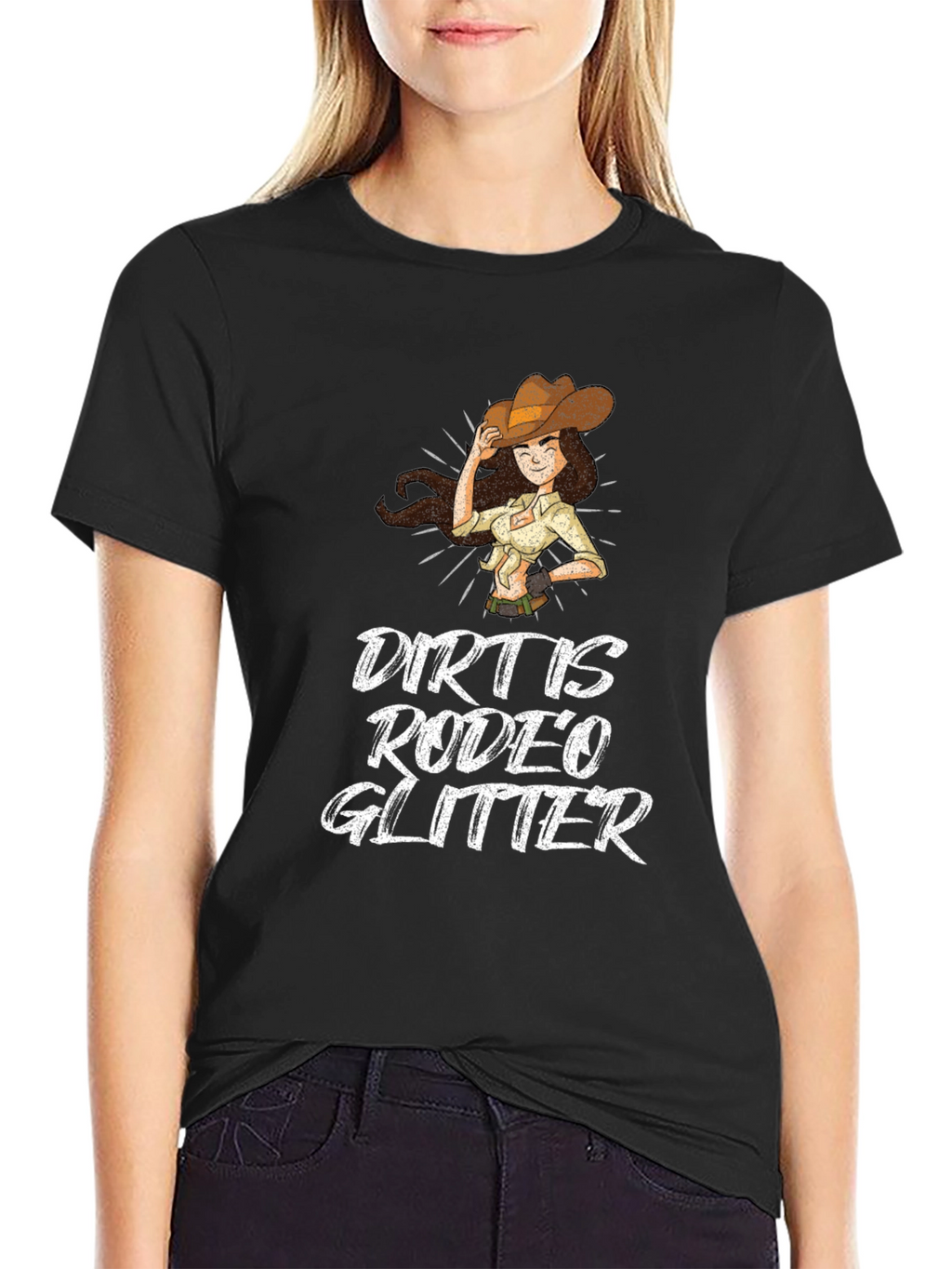 Dirt Is Rodeo Glitter T-Shirt
