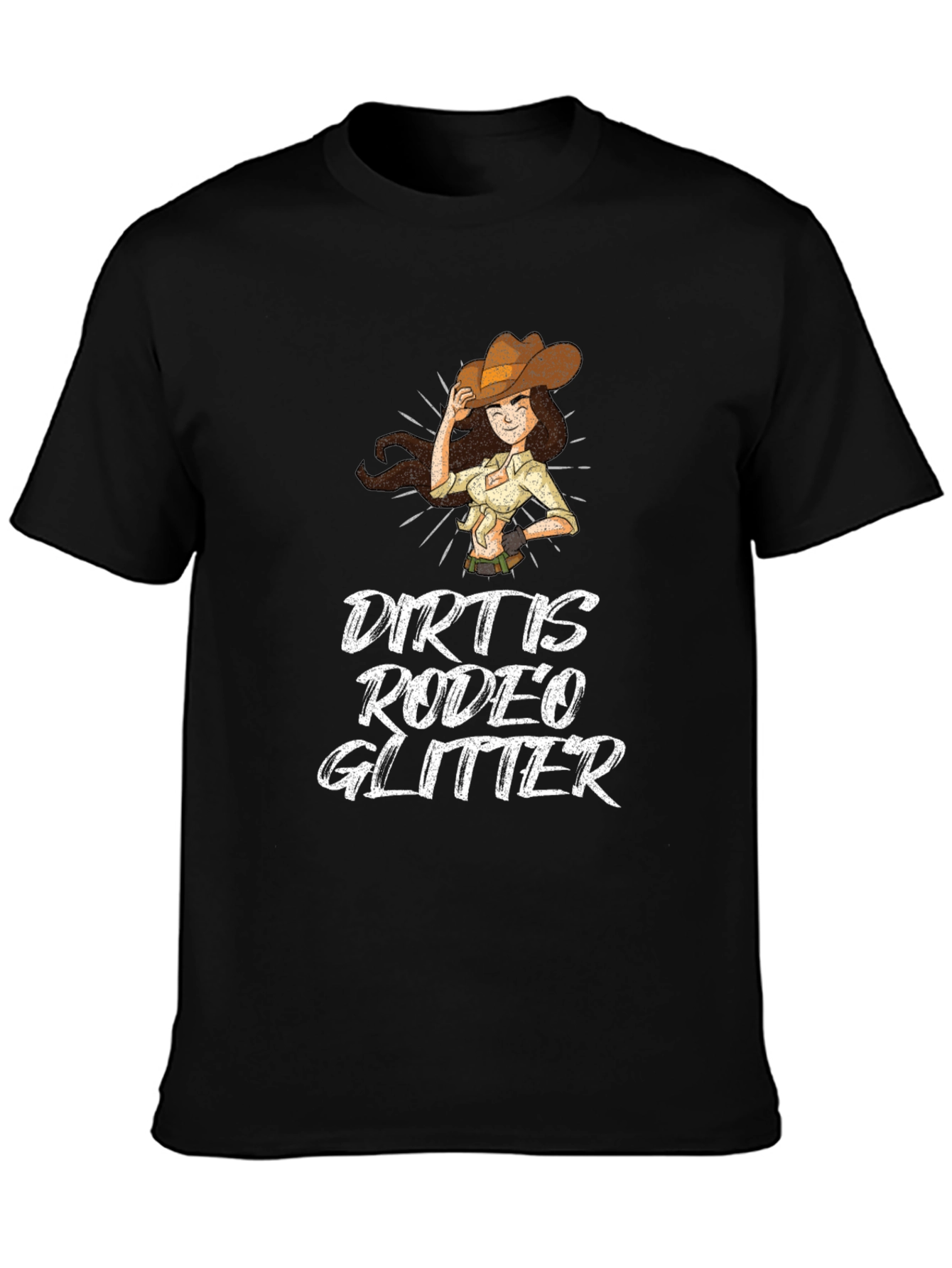 Dirt Is Rodeo Glitter T-Shirt