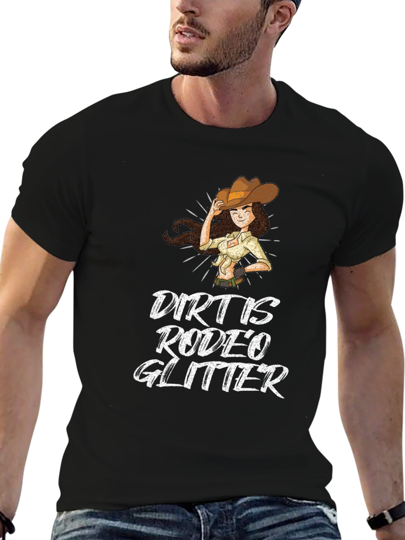 Dirt Is Rodeo Glitter T-Shirt