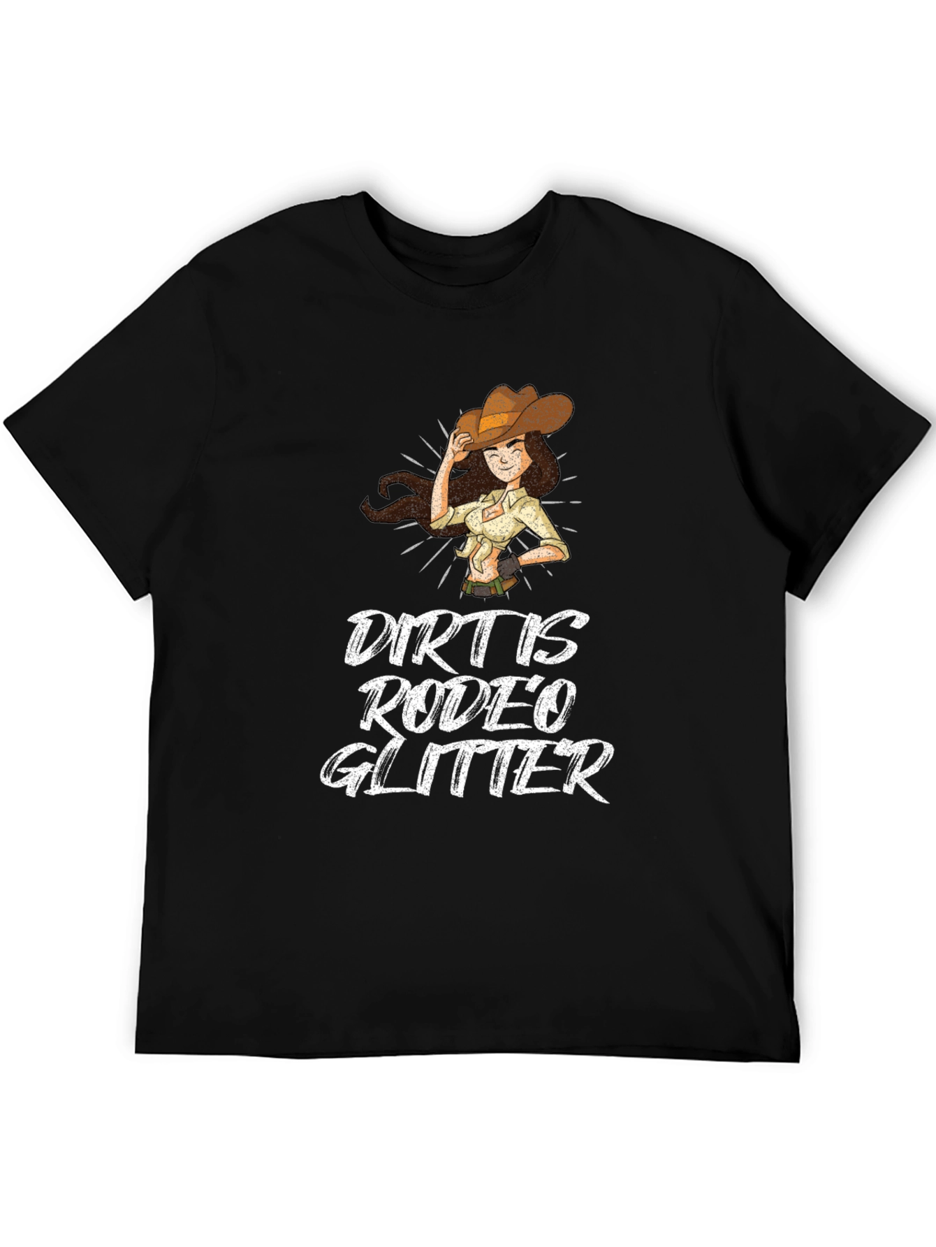 Dirt Is Rodeo Glitter T-Shirt