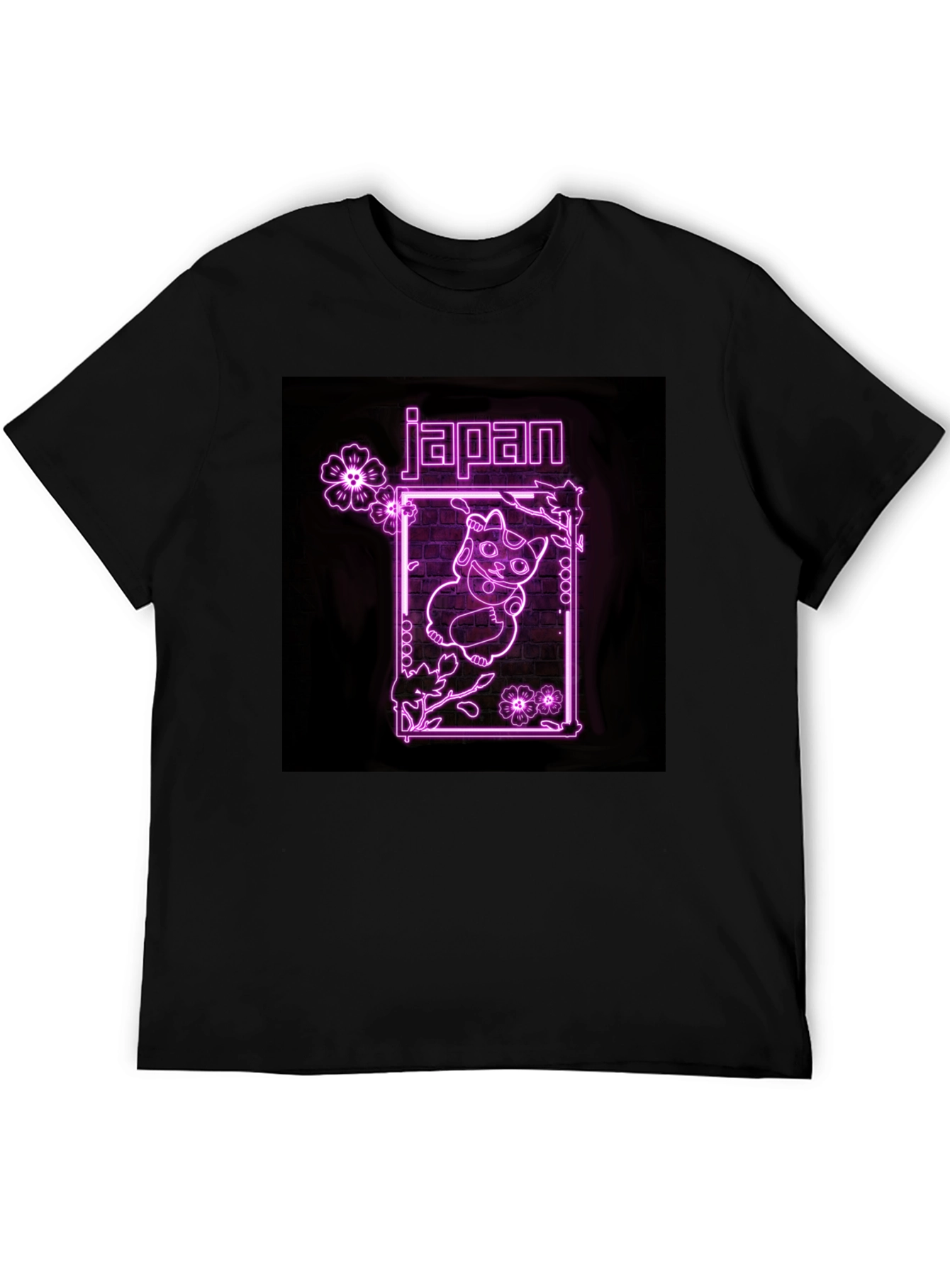Neon Japan Lucky Cat T-Shirt