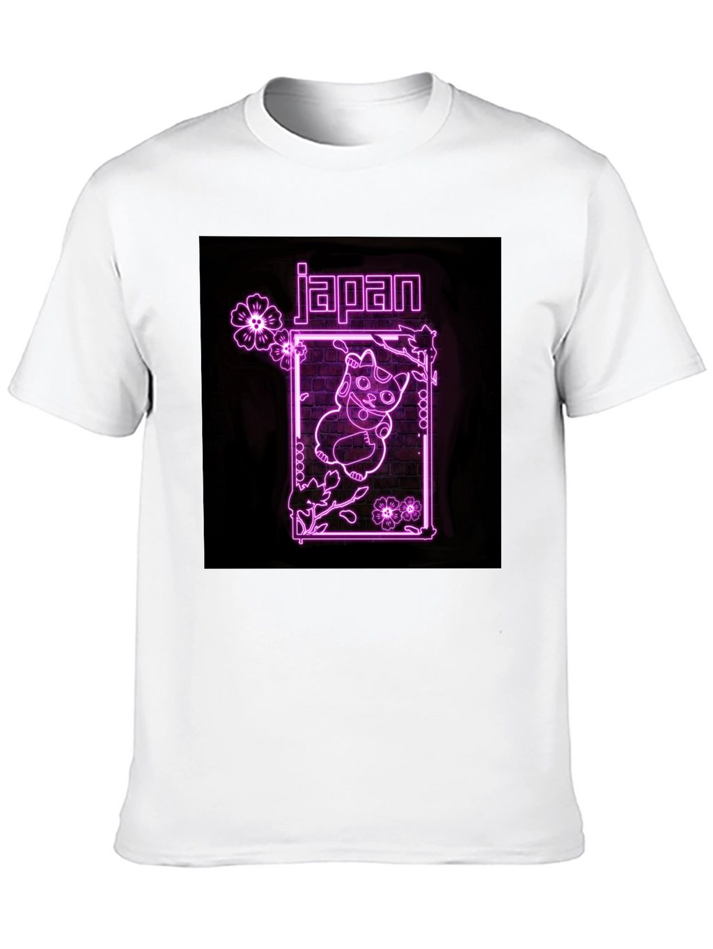 Neon Japan Lucky Cat T-Shirt