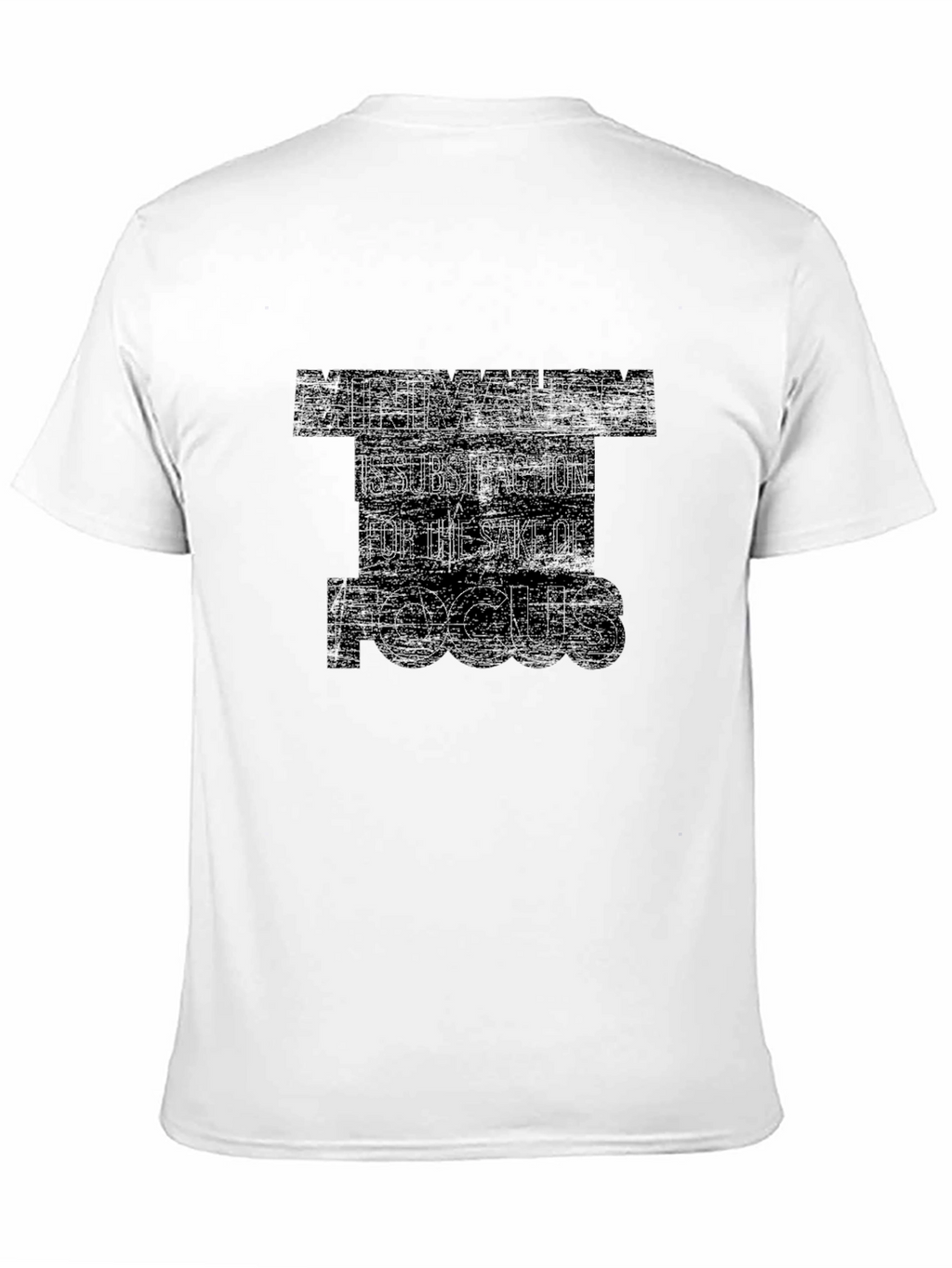 Minimalism Focus Black T-Shirt