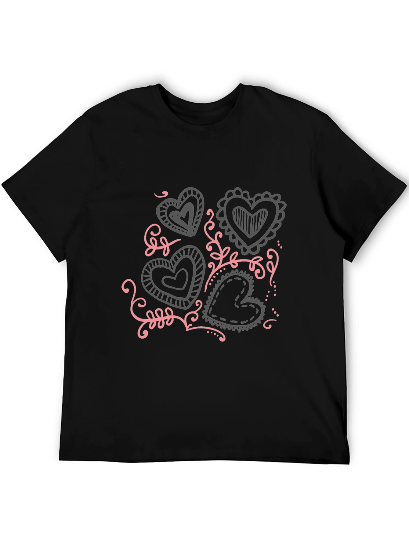 Heart Doodle Graphic T-Shirt