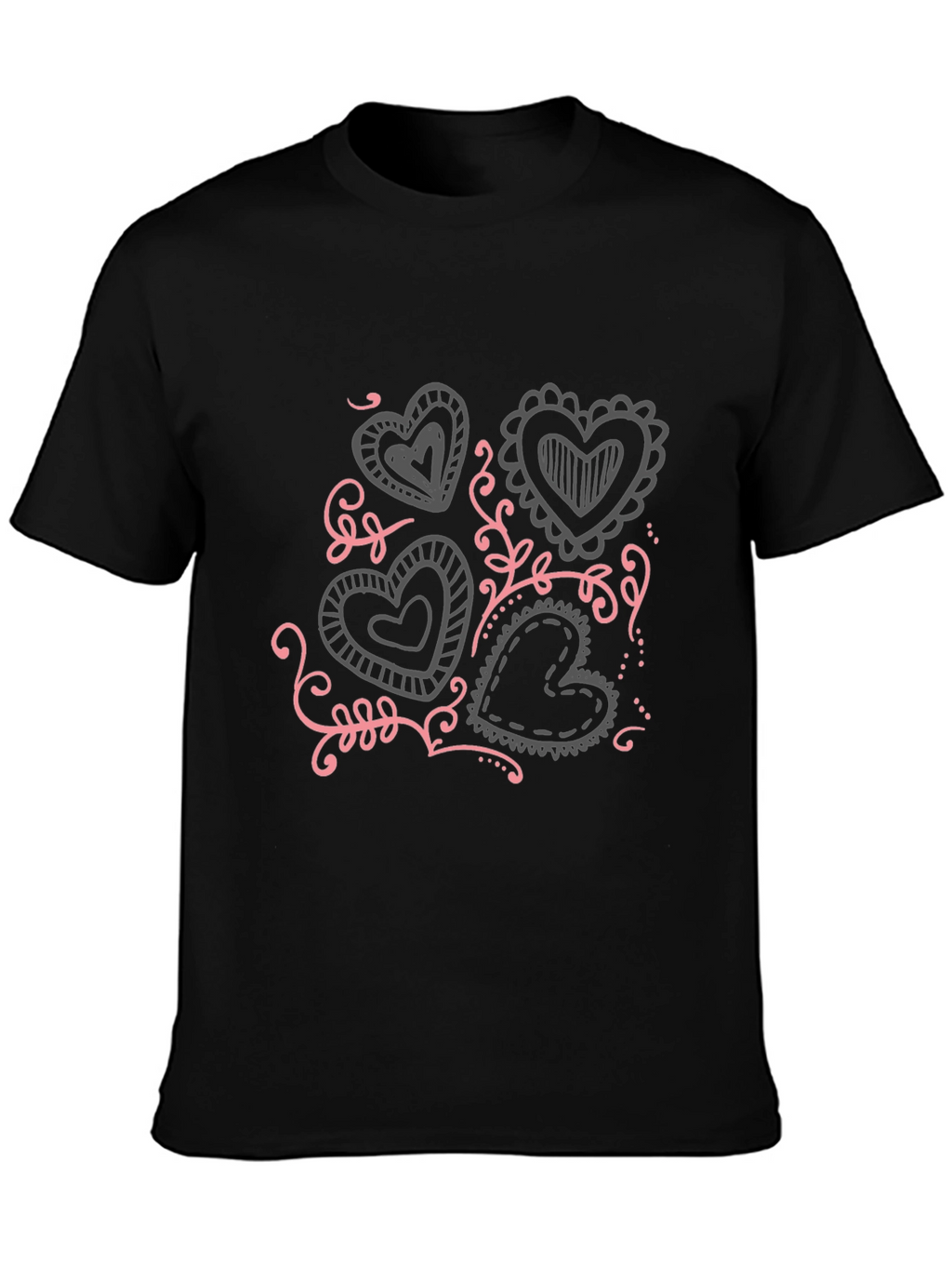 Heart Doodle Graphic T-Shirt