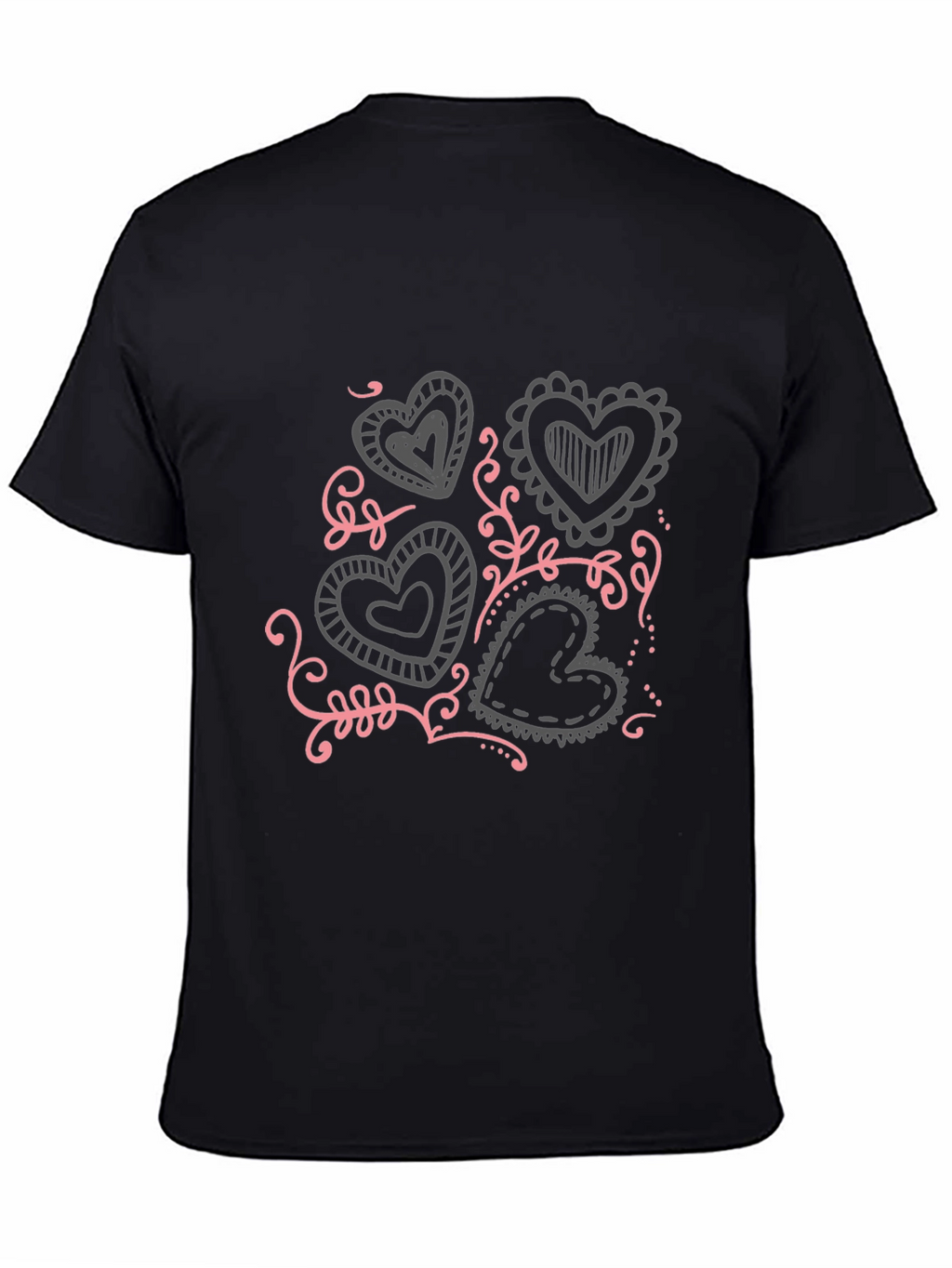 Heart Doodle Graphic T-Shirt