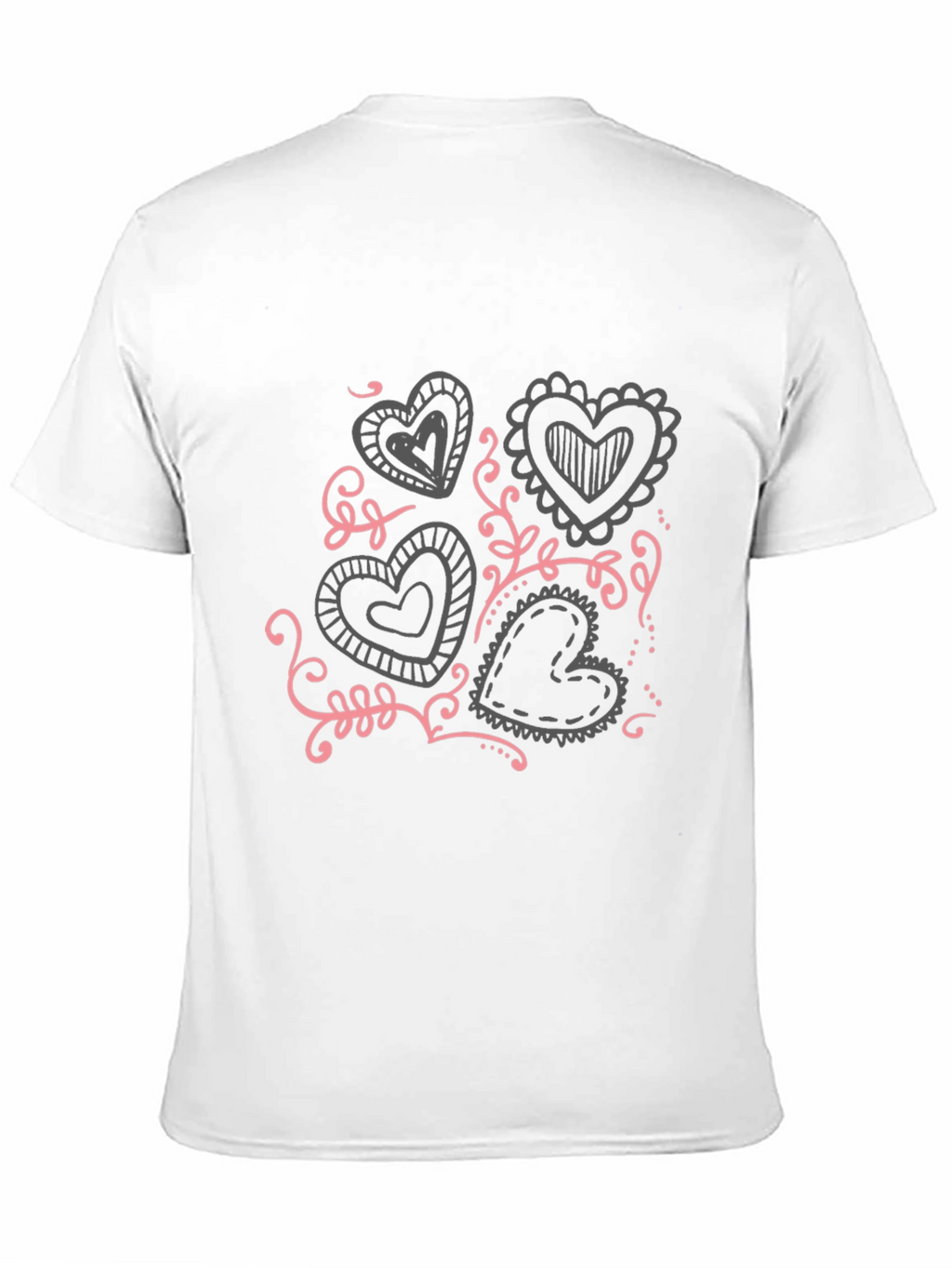 Heart Doodle Graphic T-Shirt
