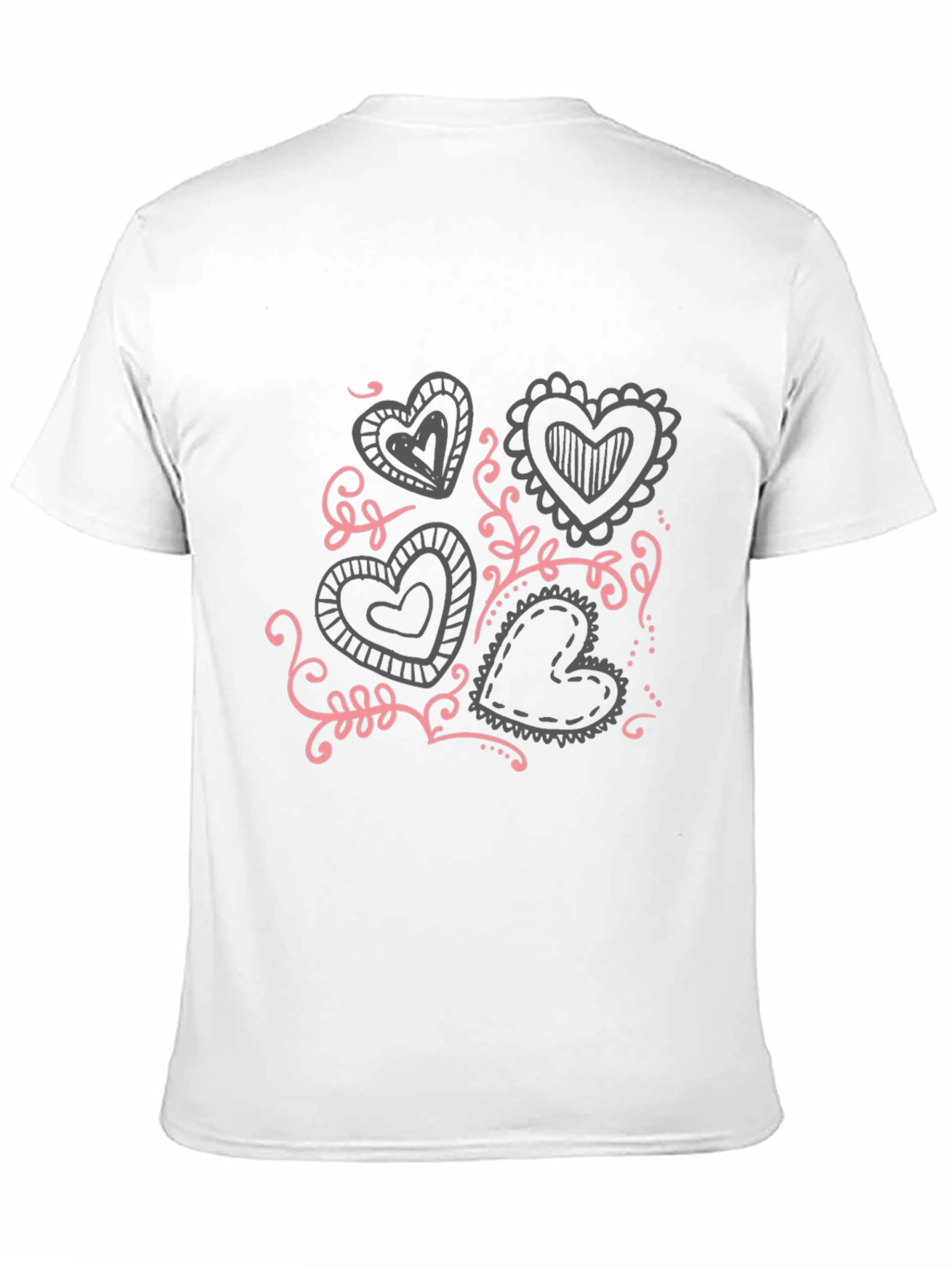 Heart Doodle Graphic T-Shirt
