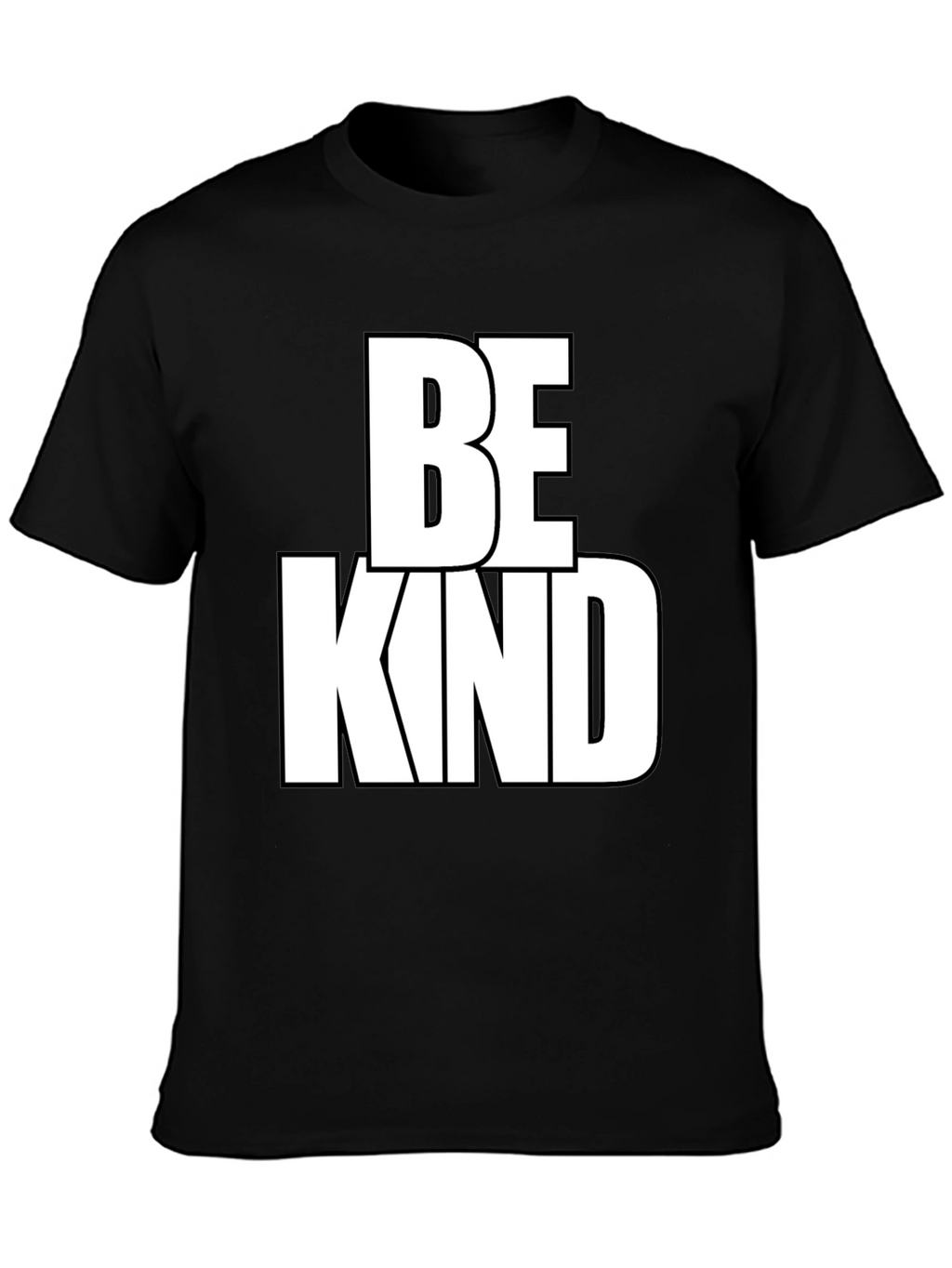 Be Kind Graphic Tee - Black Cotton Blend
